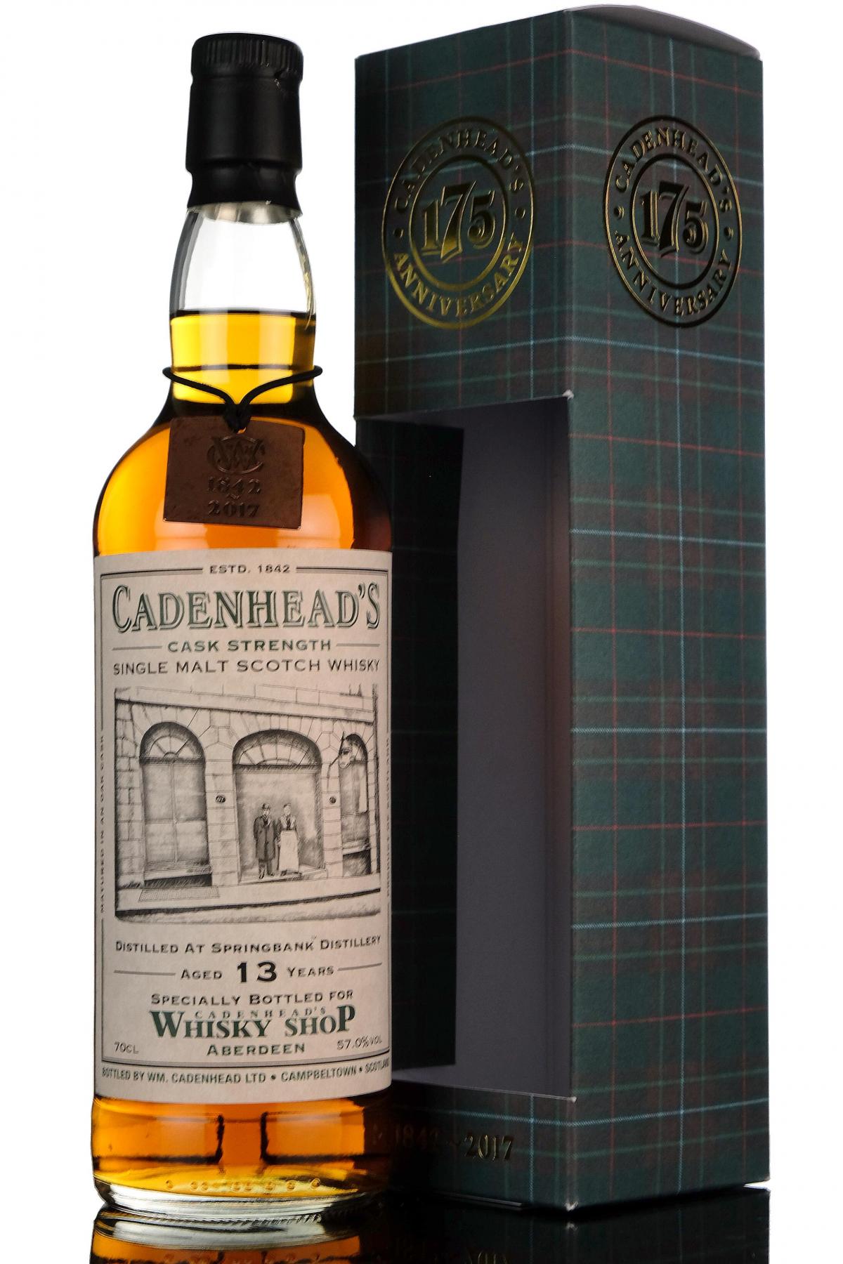 Springbank 2003 - 2017 13 Cadenheads Whisky Shop Aberdeen