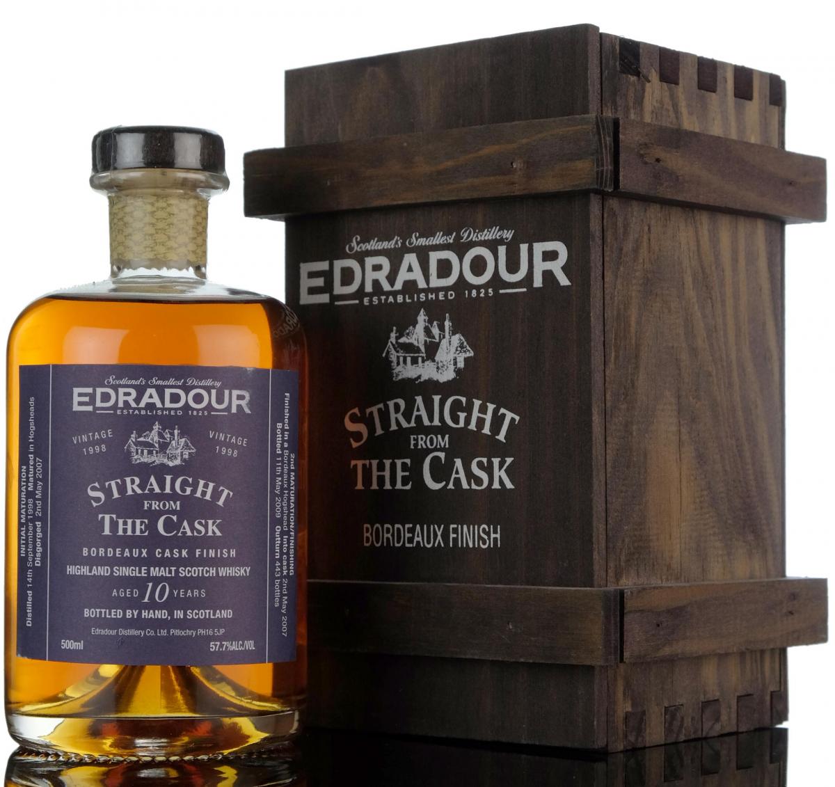 Edradour 1998-2009 - 10 Year Old - Straight From The Cask - Bordeaux Cask Finish