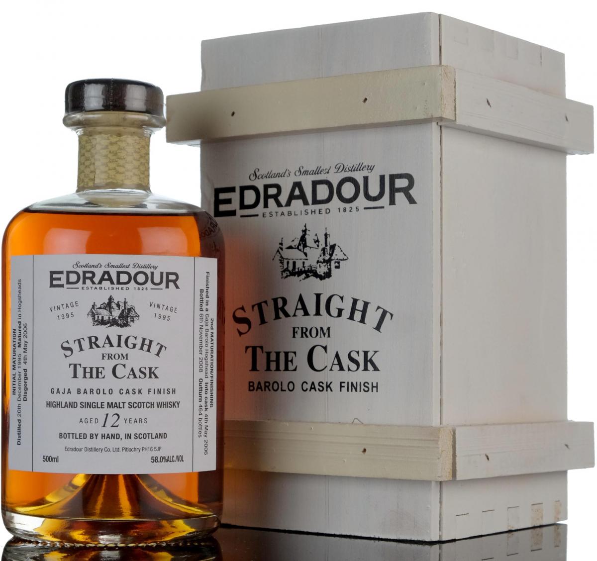 Edradour 1995-2008 - 12 Year Old - Straight From The Cask - Gaja Barolo Finish
