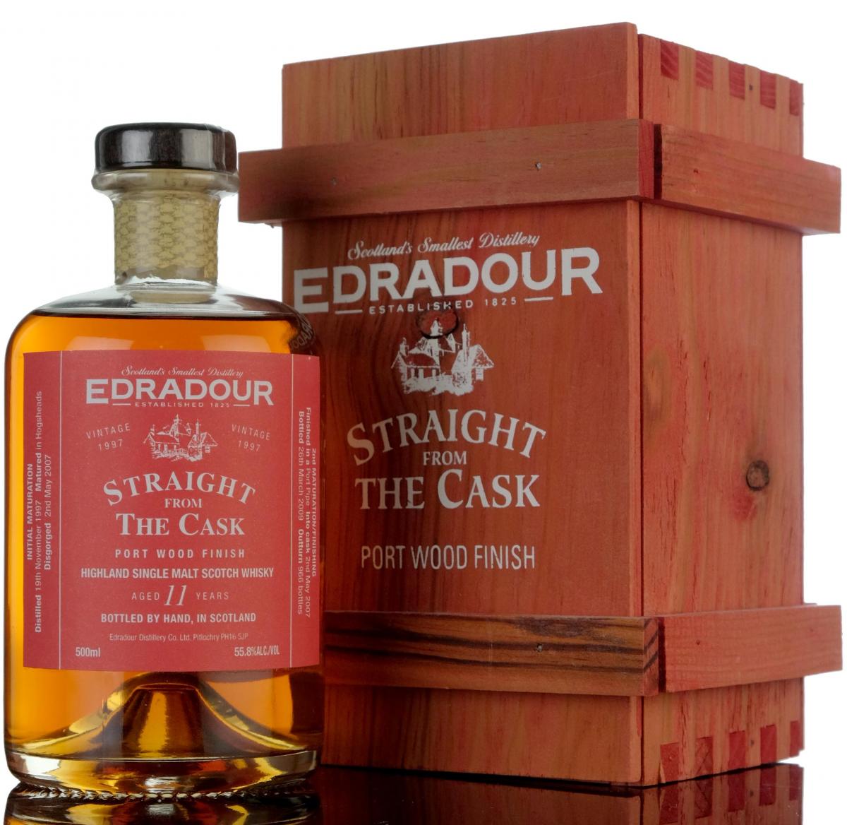 Edradour 1997-2009 - 11 Year Old - Straight From The Cask - Port Wood Finish