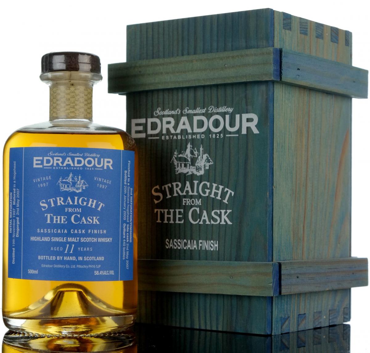 Edradour 1997-2009 - 11 Year Old - Straight From The Cask - Sassicaia Cask Finish