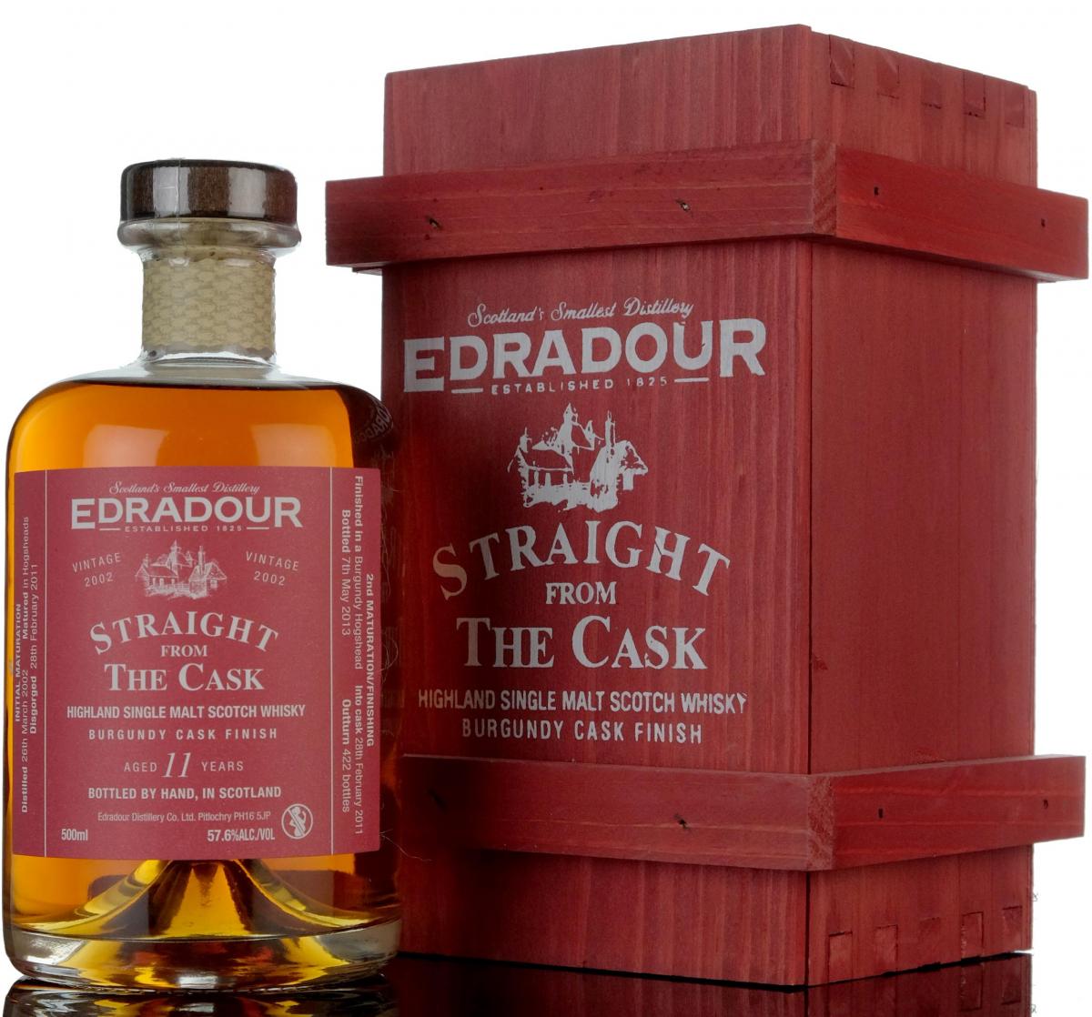 Edradour 2002 - 2013 11 Straight From The Cask Burgundy Cask Finish