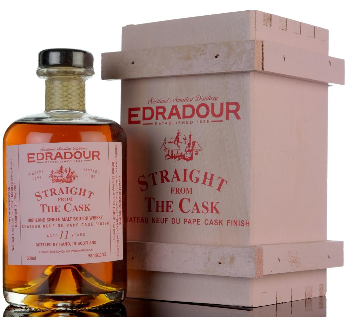 Edradour 1997 - 2009 11 Straight From The Cask Chateau Neuf Du Pape Cask Fini