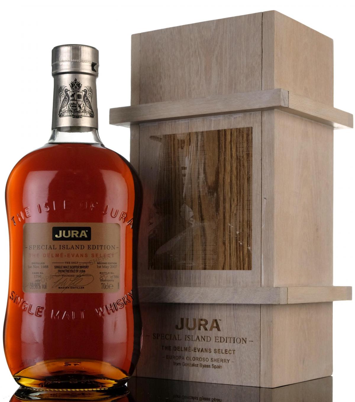 Isle Of Jura 1988-2007 - Delme Evans - Single Cask 1796