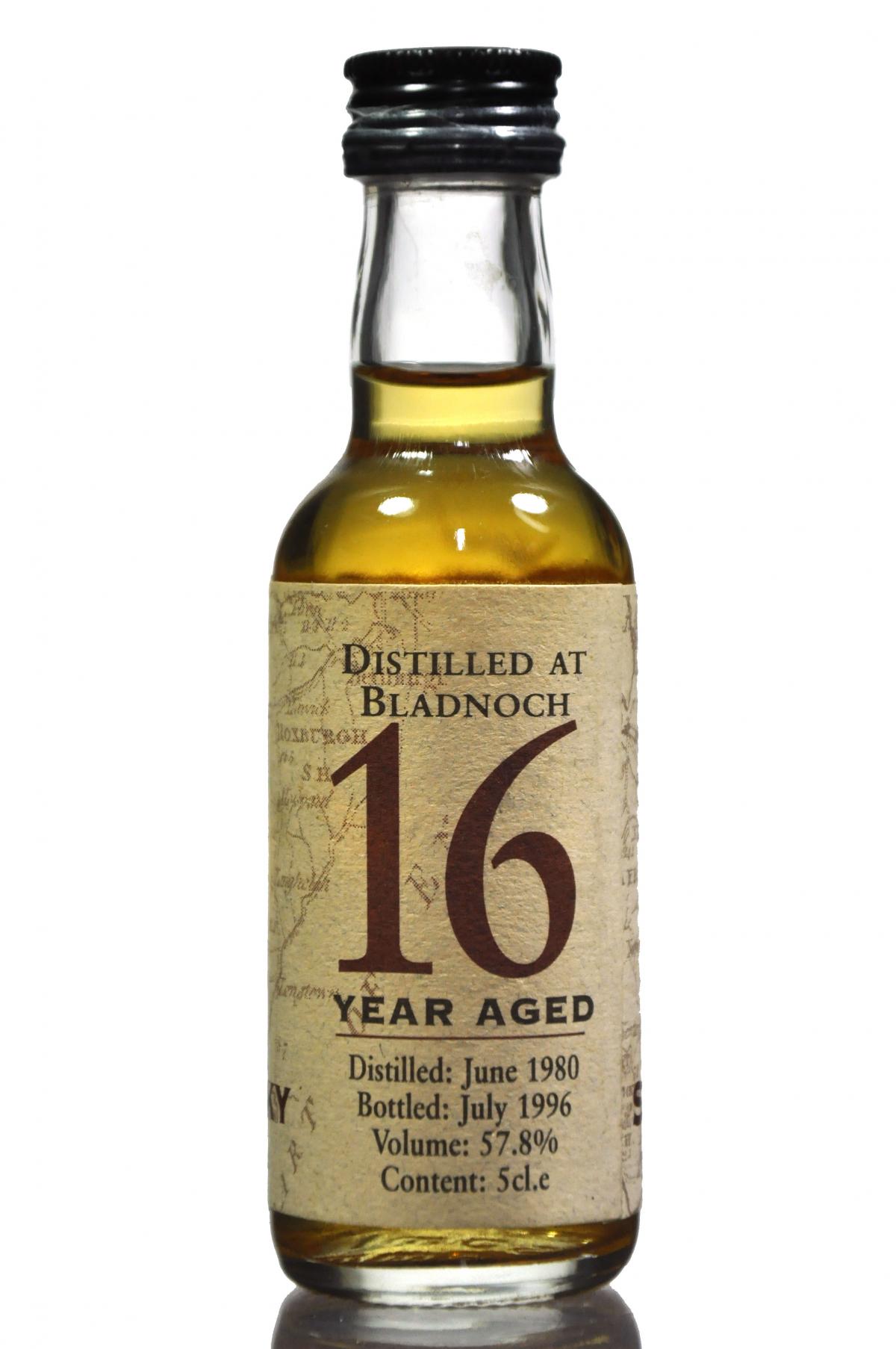 Bladnoch 1980-1996 - 16 Year Old - The Whisky Connoisseur - Miniature