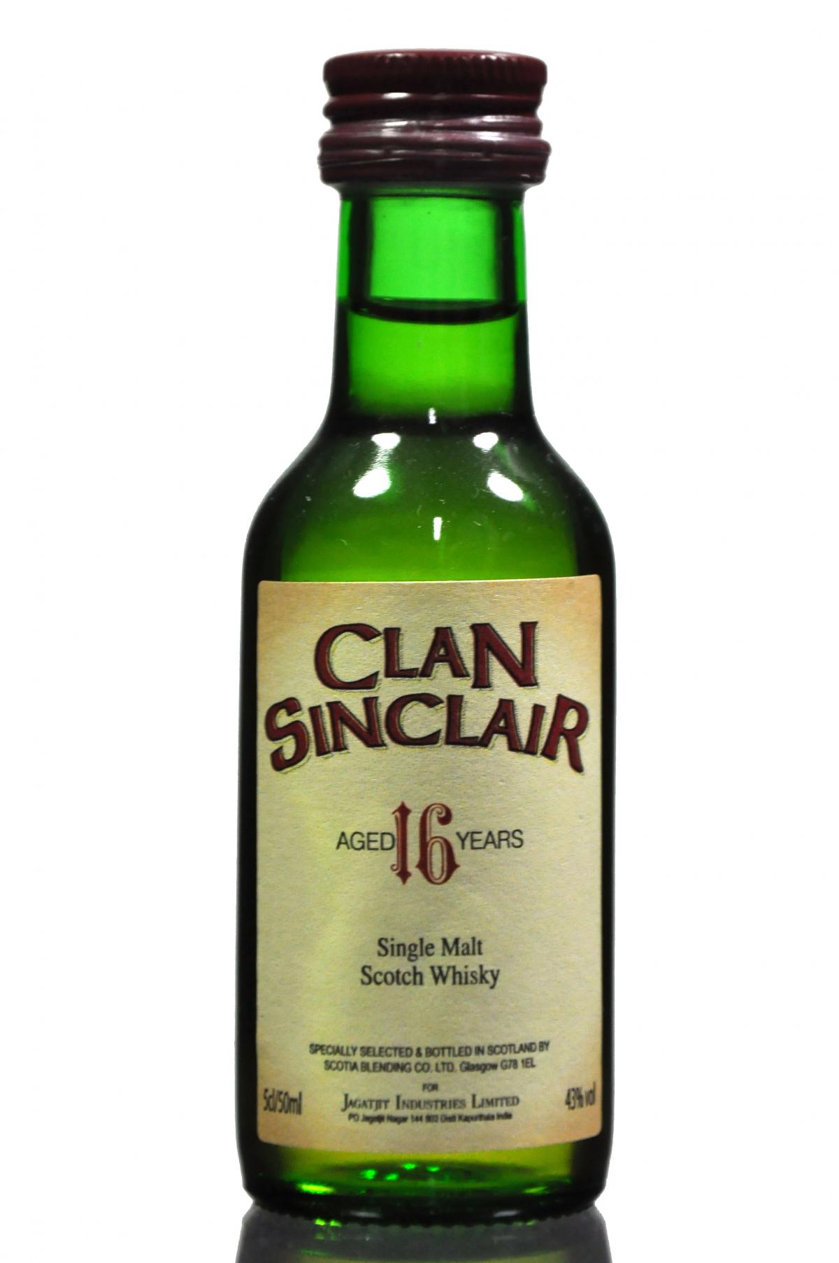 Clan Sinclair 16 Year Old Miniature