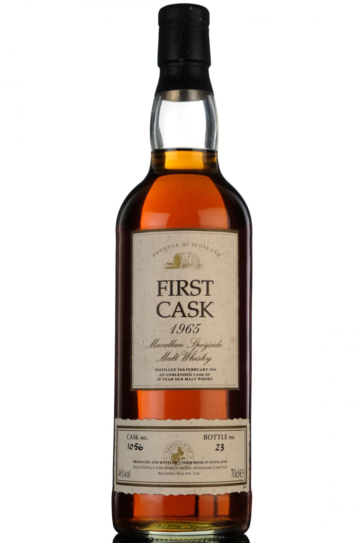 Macallan 1965 - 29 Year Old - First Cask 1056