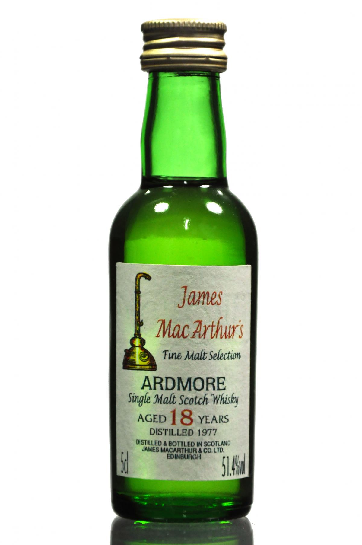 Ardmore 1977 - 18 Year Old - James MacArthur - Fine Malt Selection Miniature