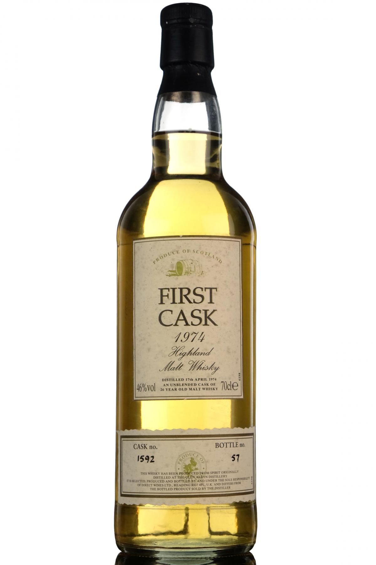 Glen Albyn 1974 - 26 Year Old - First Cask 1592