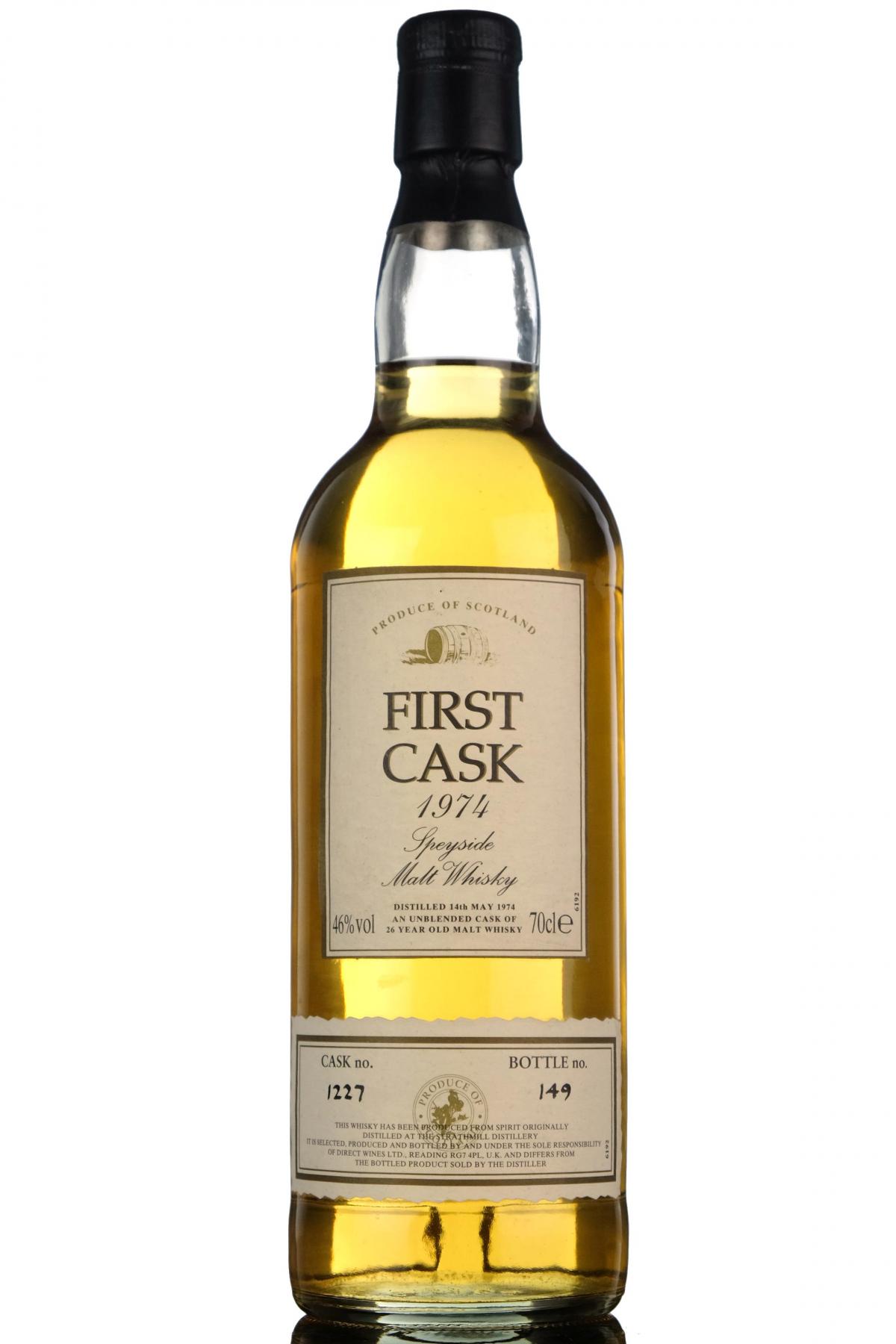 Strathmill 1974 26 First Cask 1227