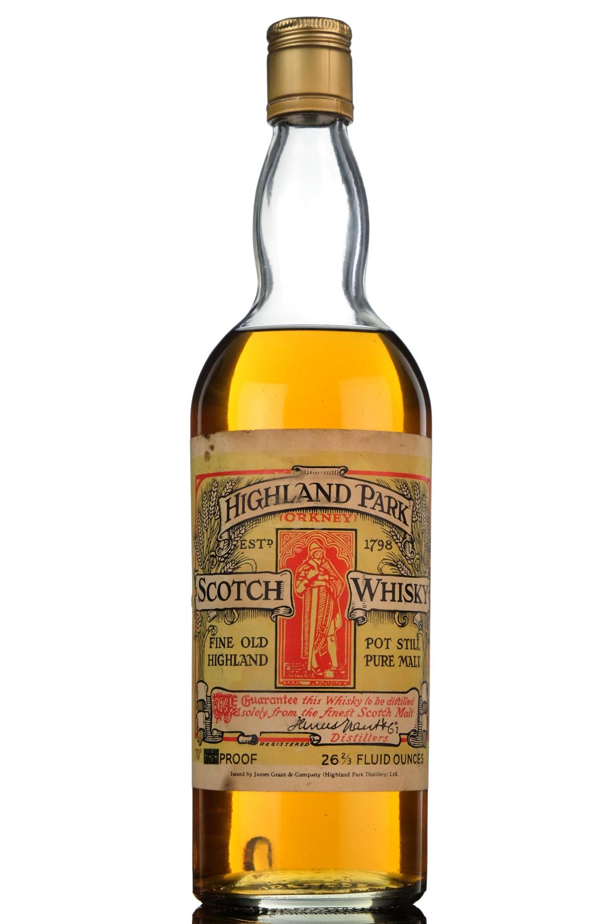 Highland Park St Magnus - Pot Still Pure Malt - Early 1970s