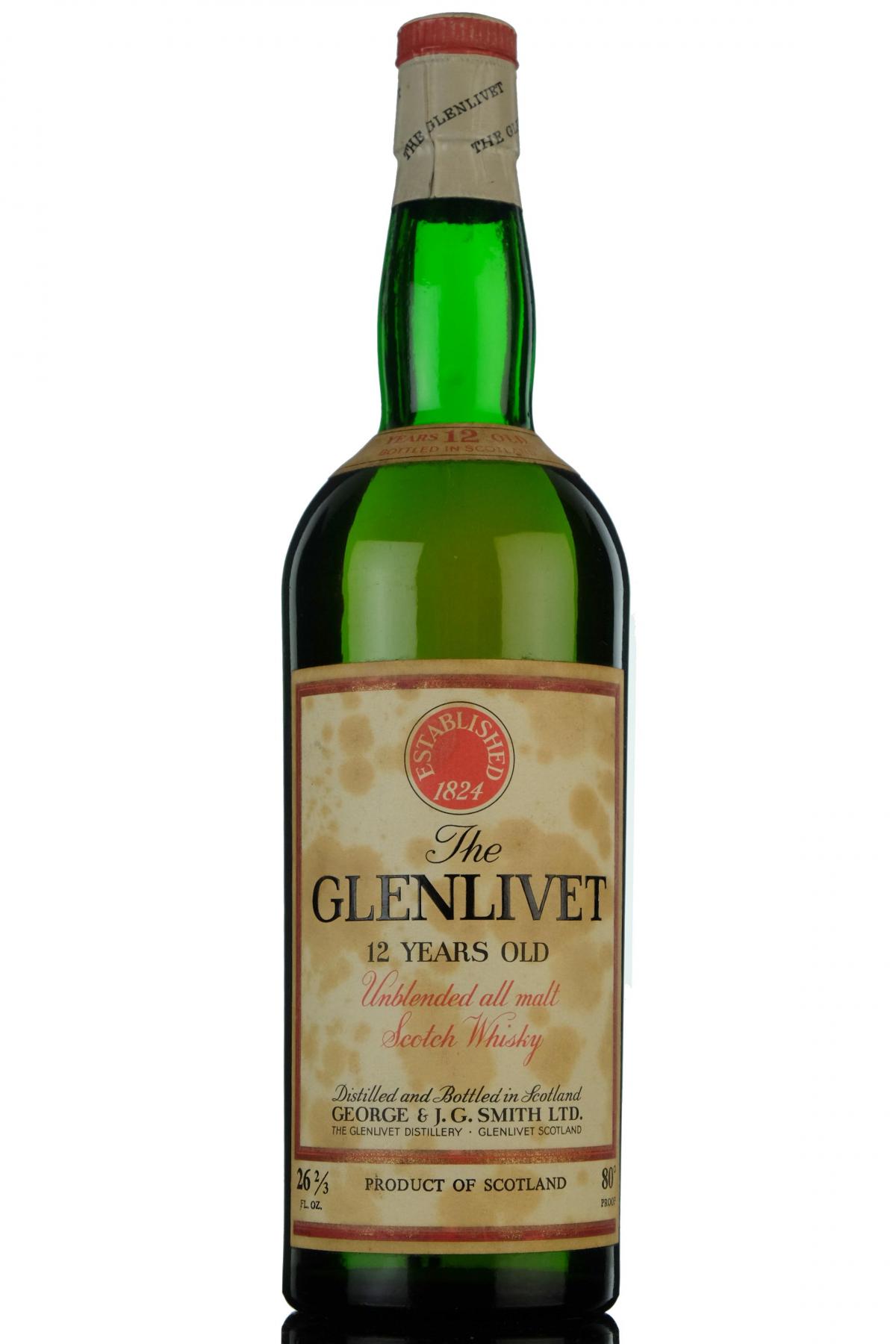 Glenlivet 12 Year Old - Circa 1970
