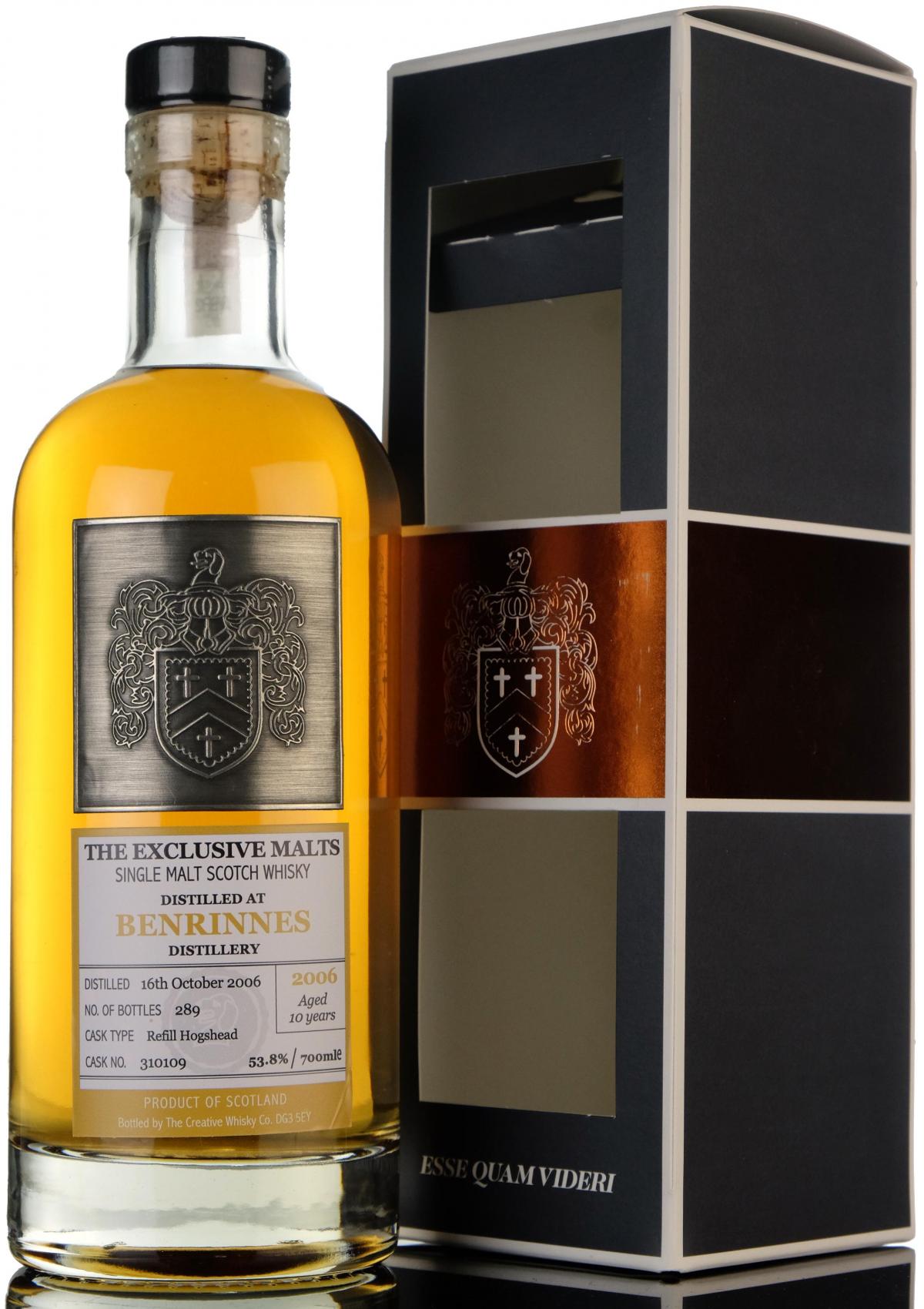Benrinnes 2006 - 10 Year Old - Exclusive Malts