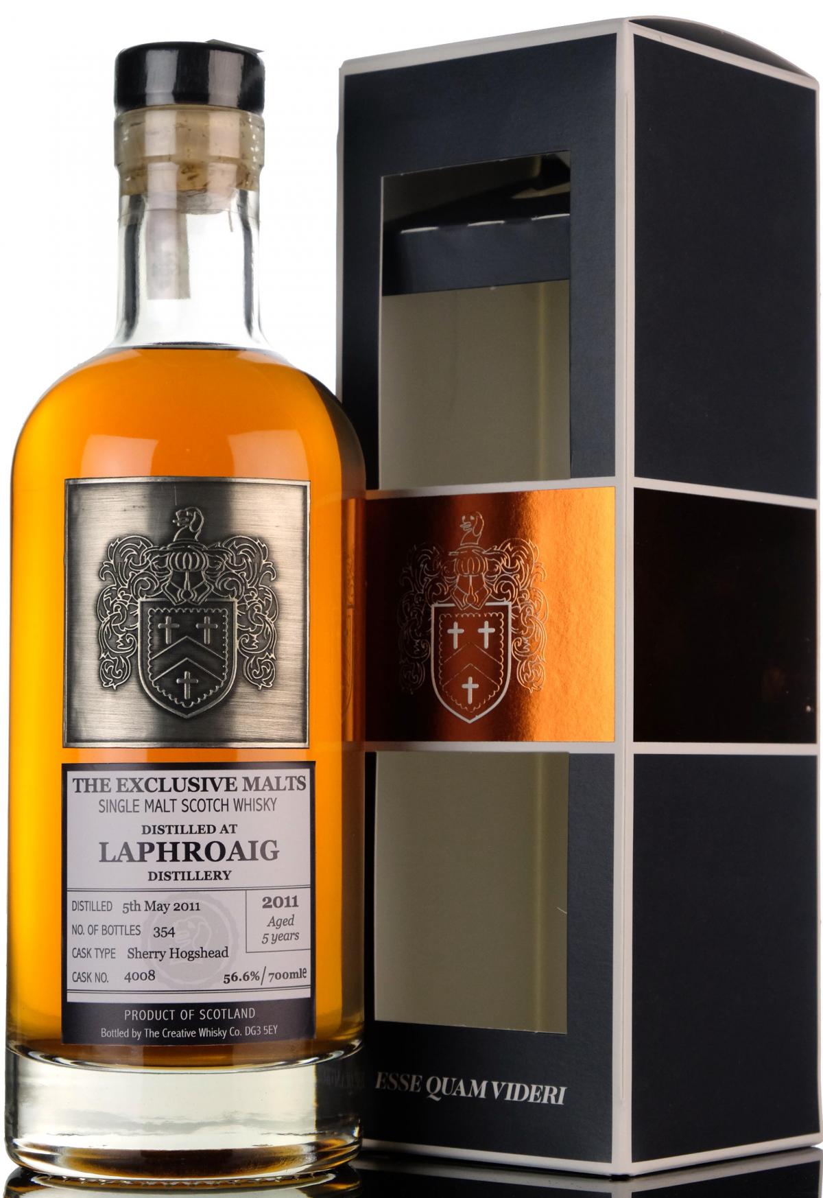 Laphroaig 2011 - 5 Year Old - Exclusive Malts