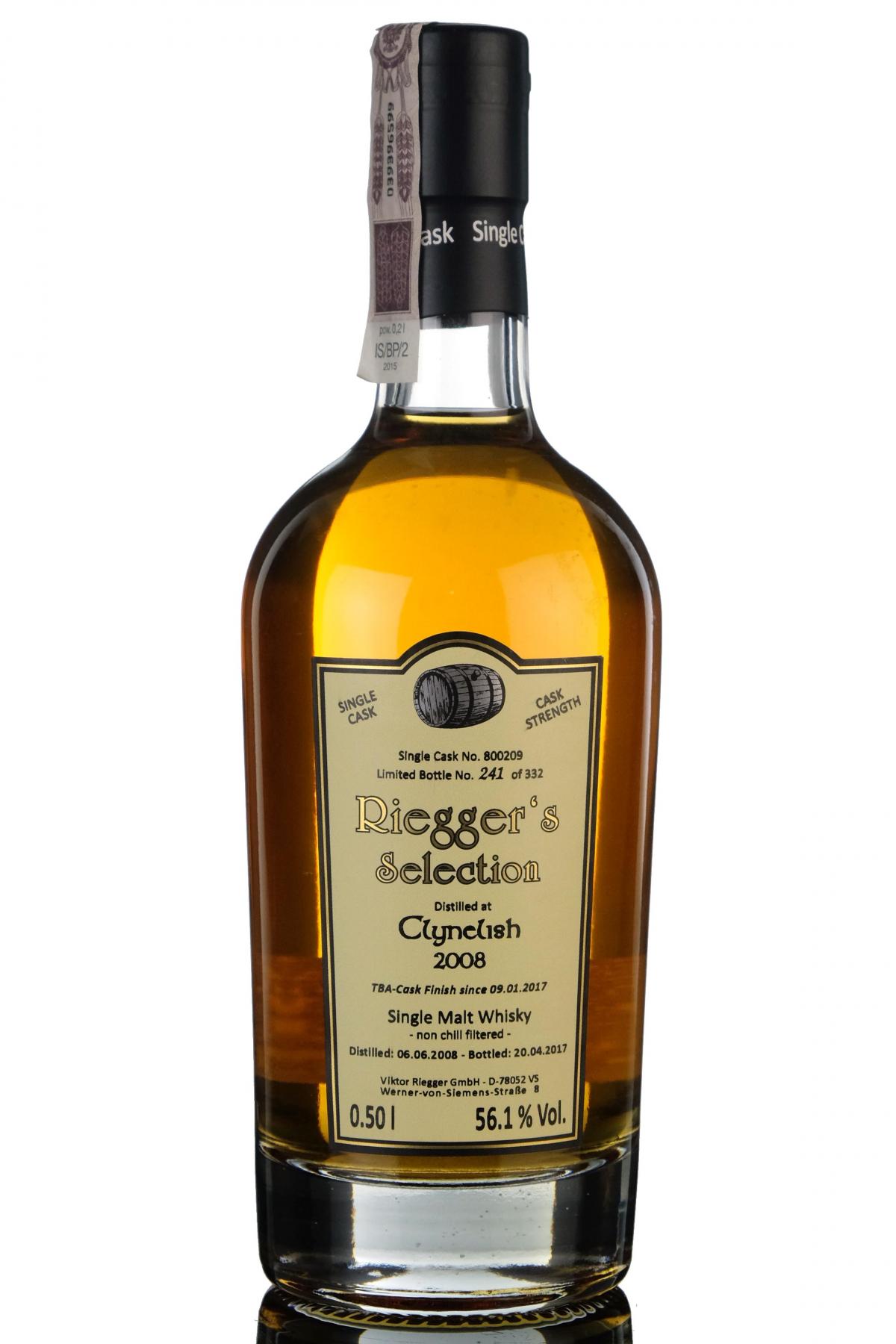 Clynelish 2008-2017 - Rieggers Selection