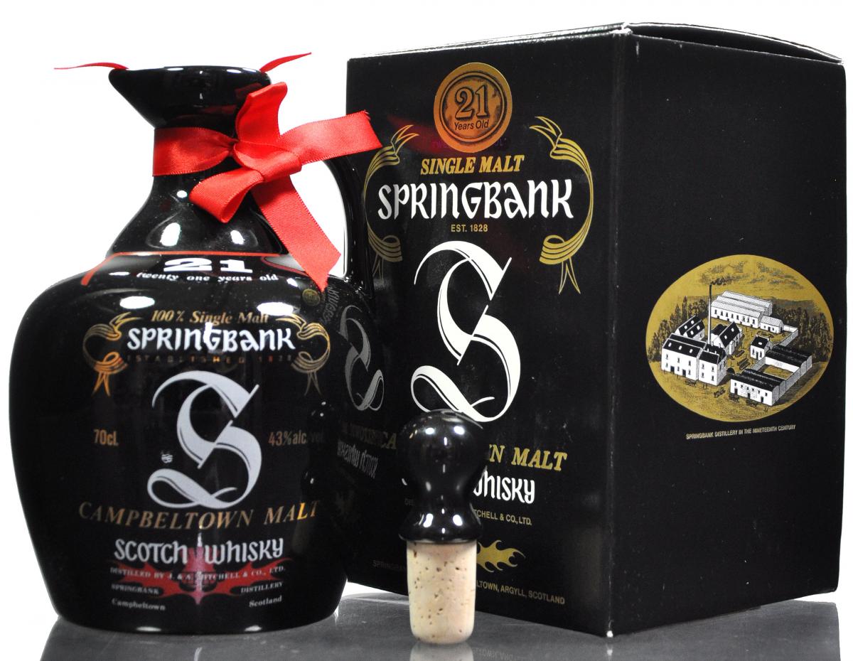 Springbank 21 Year Old - 1990s - Ceramic Decanter