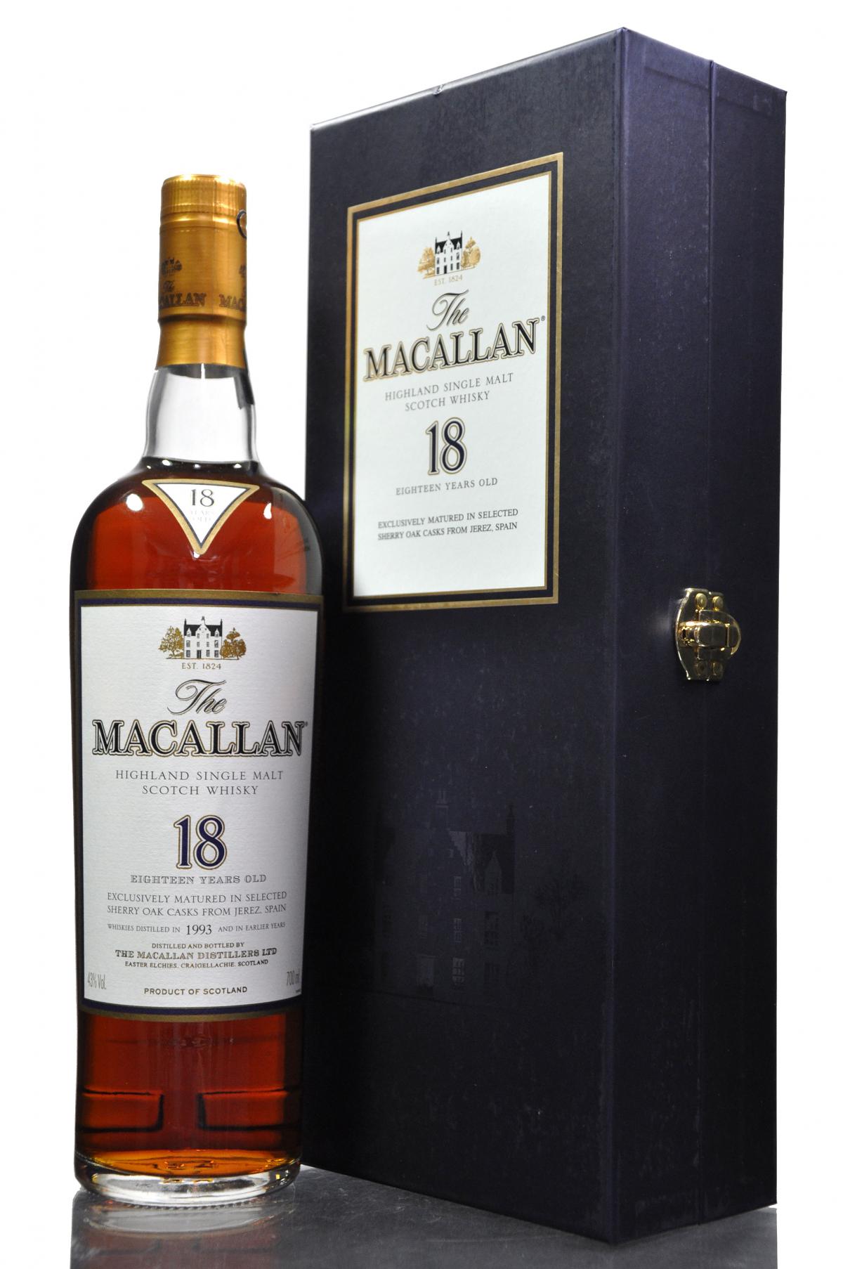 Macallan 1993 - 18 Year Old - Sherry Cask