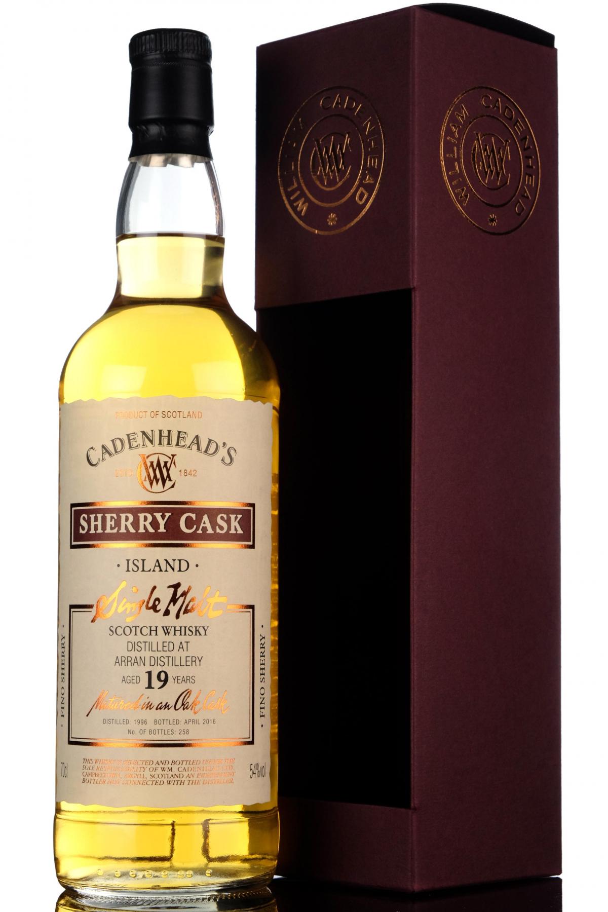Arran 1996-2016 - 19 Year Old - Cadenheads Sherry Cask