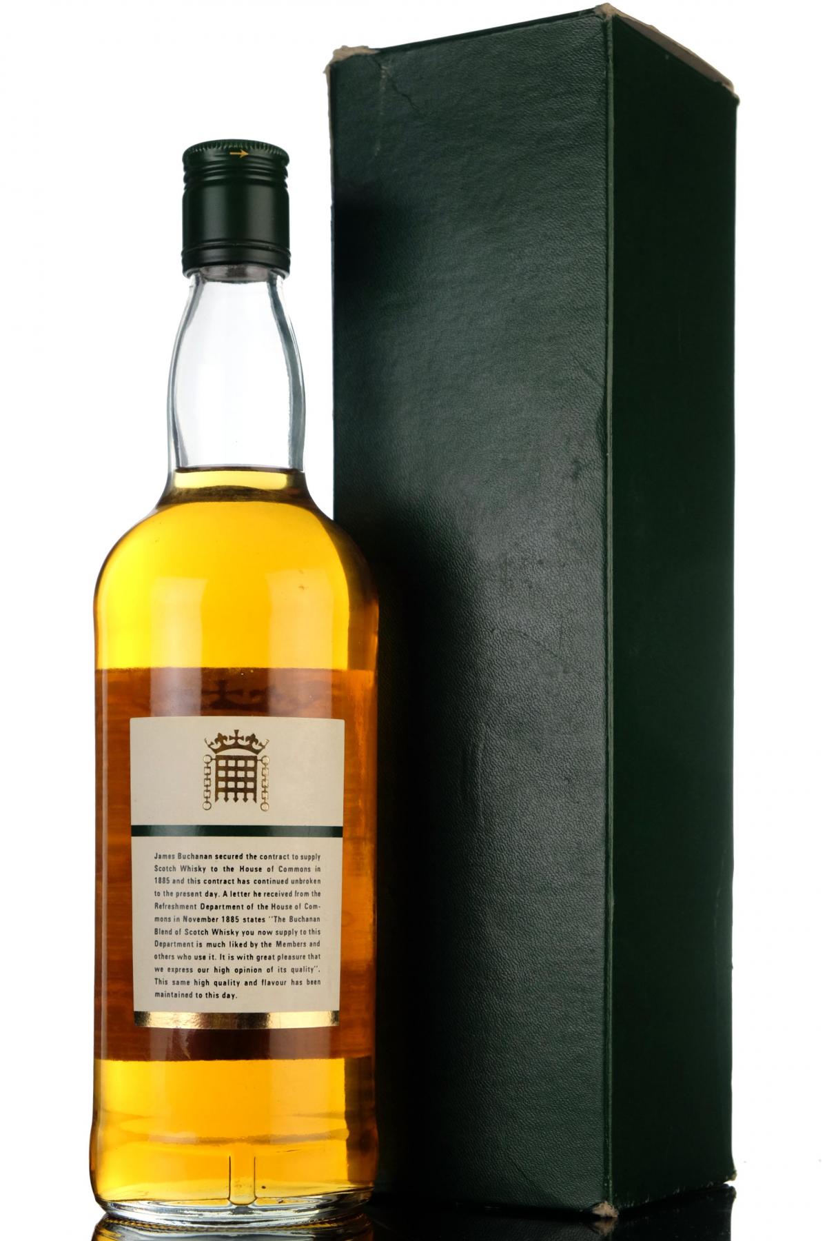 House Of Commons 12 Year Old - Signed Bottle