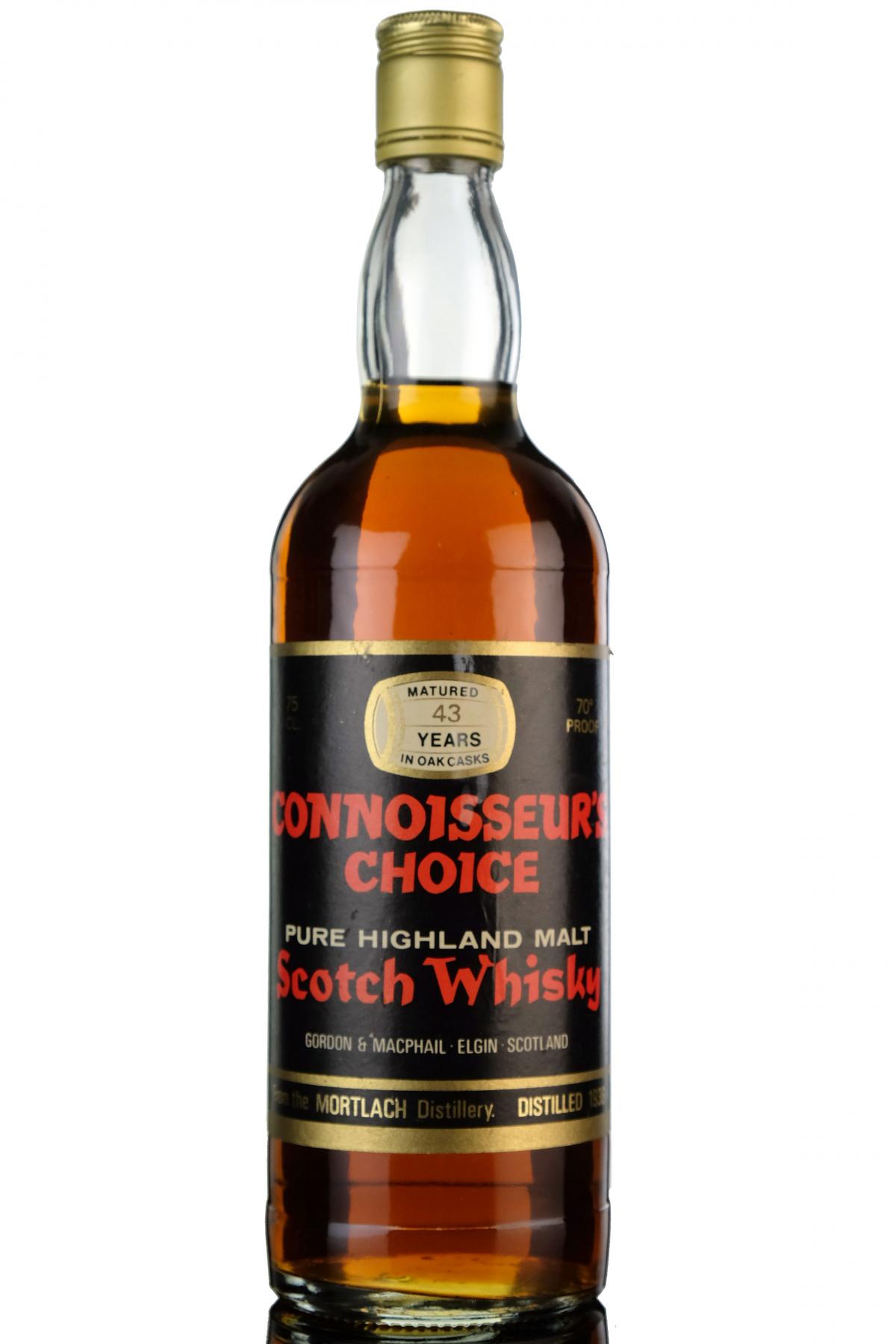 Mortlach 1936  43 Year Old  Connoisseurs Choice