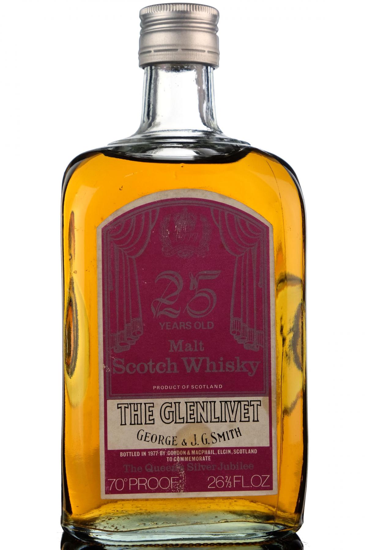 Glenlivet 25 Gordon Macphail Queens Silver Jubilee 1977