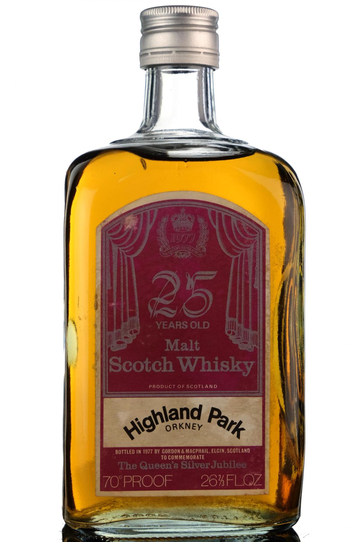 Highland Park 25 Gordon Macphail Queens Silver Jubilee 1977
