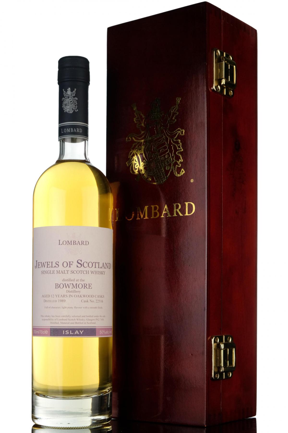 Bowmore 1989 - 12 Year Old - Jewels Of Scotland - Lombard