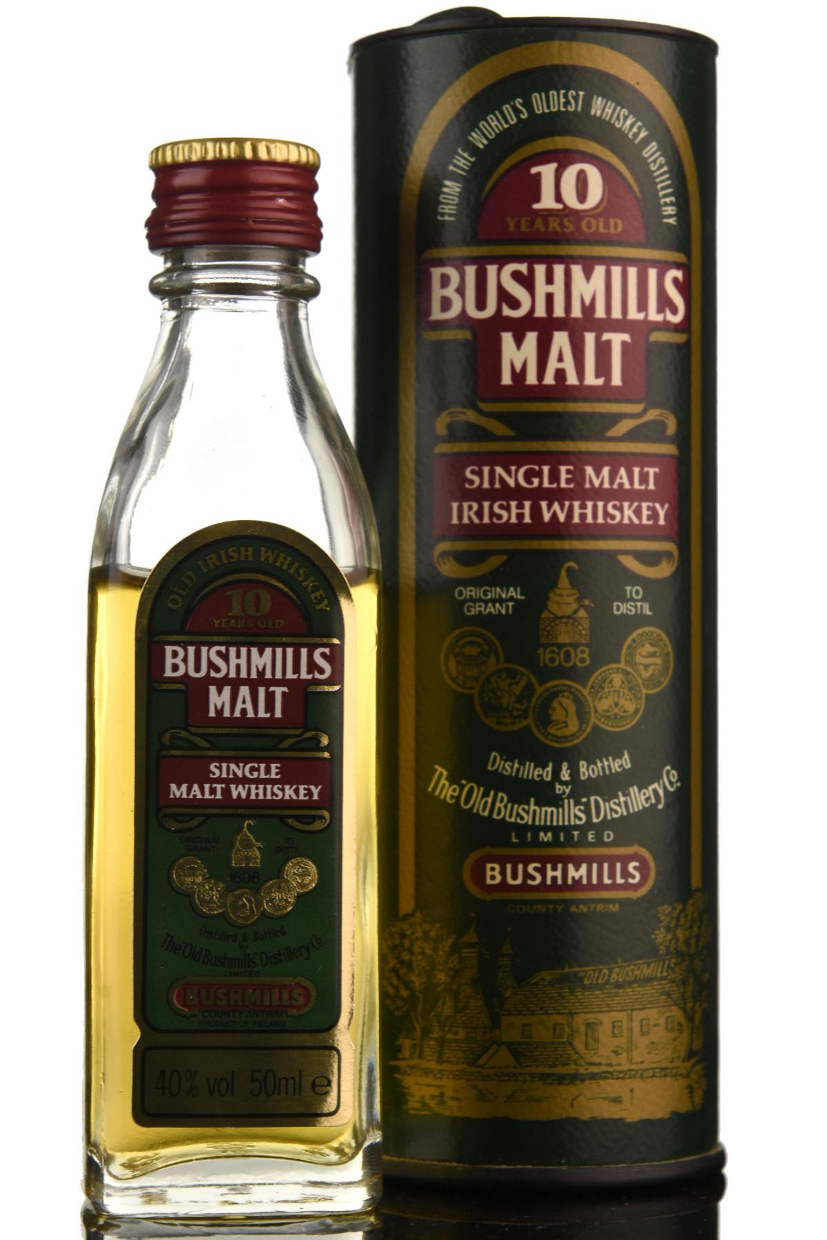 Bushmills 10 Year Old Miniature