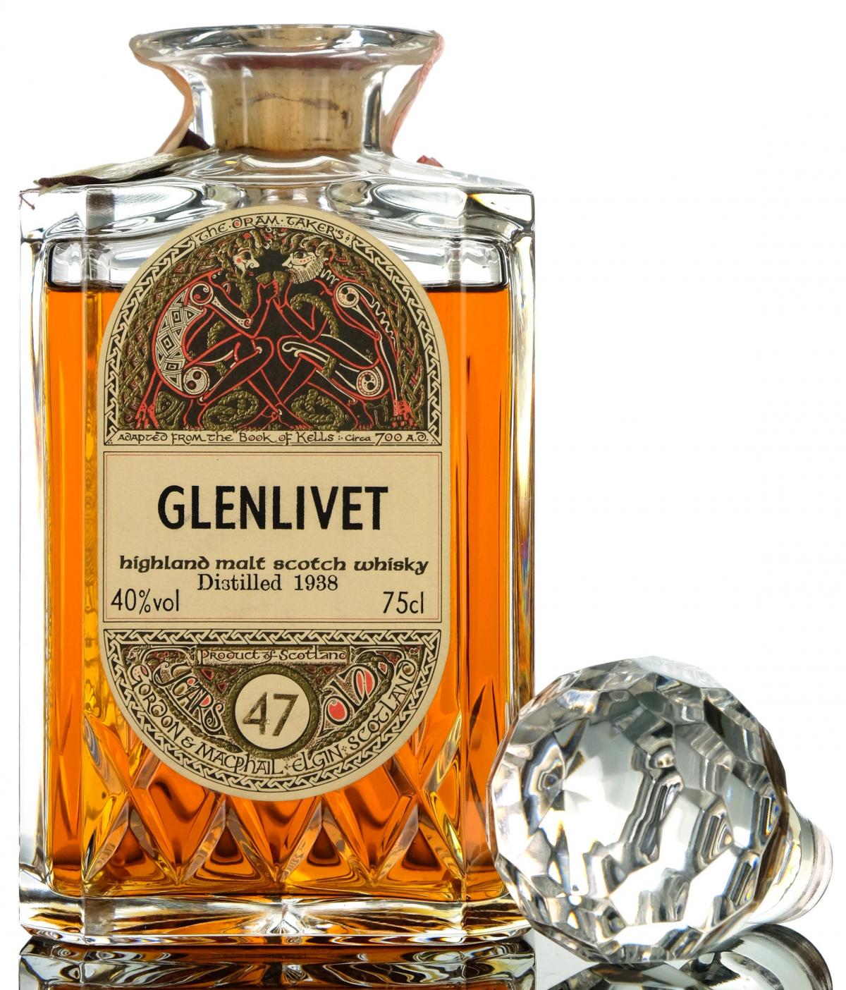 Glenlivet 1938 47 Gordon Macphail Decanter