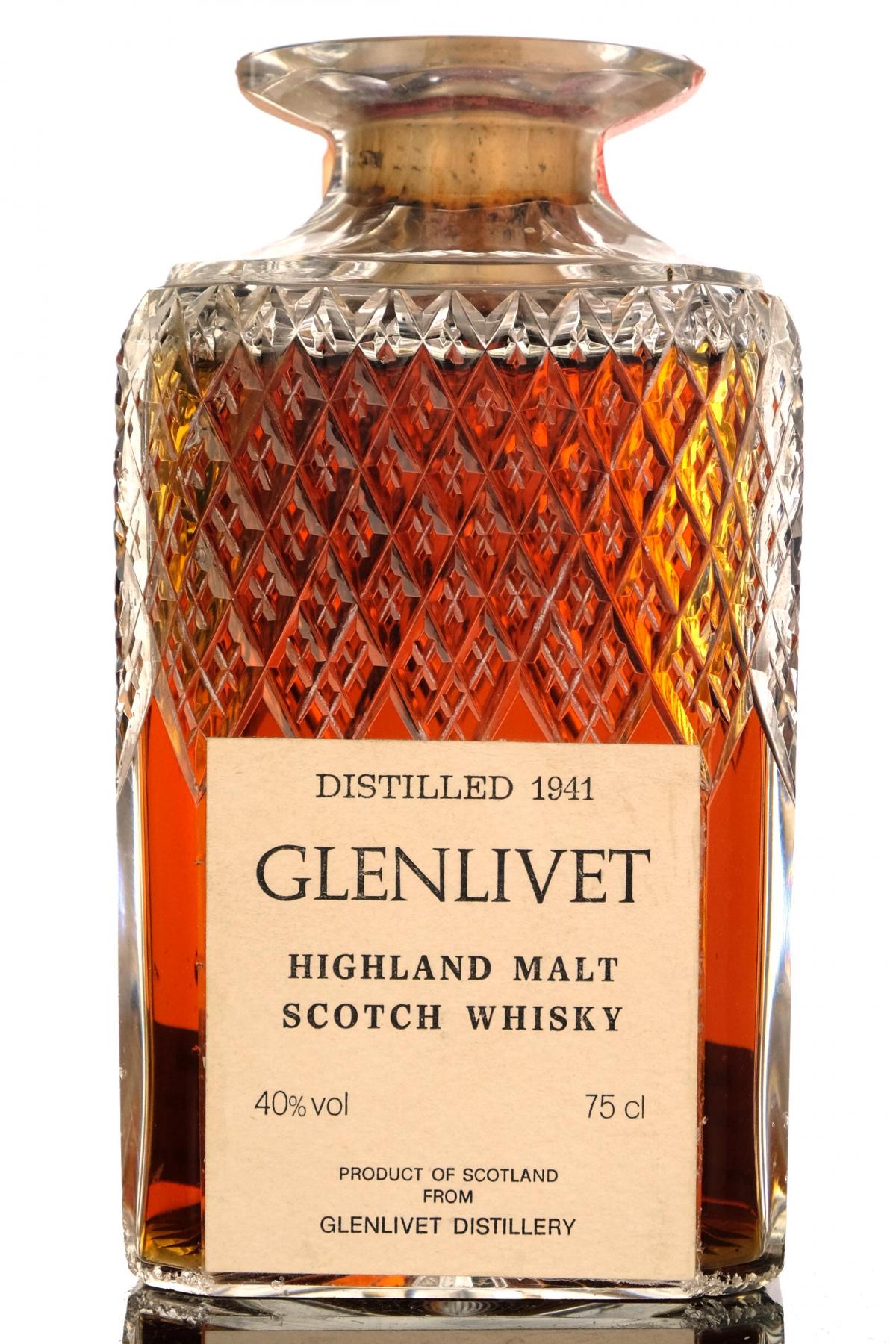 Glenlivet 1941 Decanter 1980s