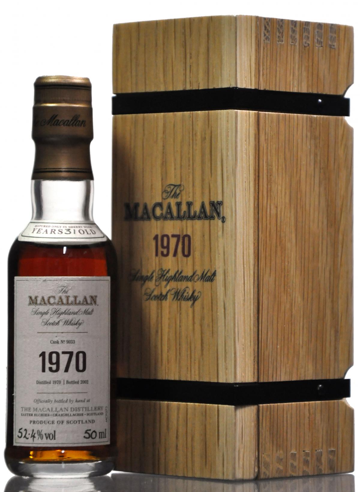 Macallan 1970-2002 - 31 Year Old - Fine & Rare - Cask 9033