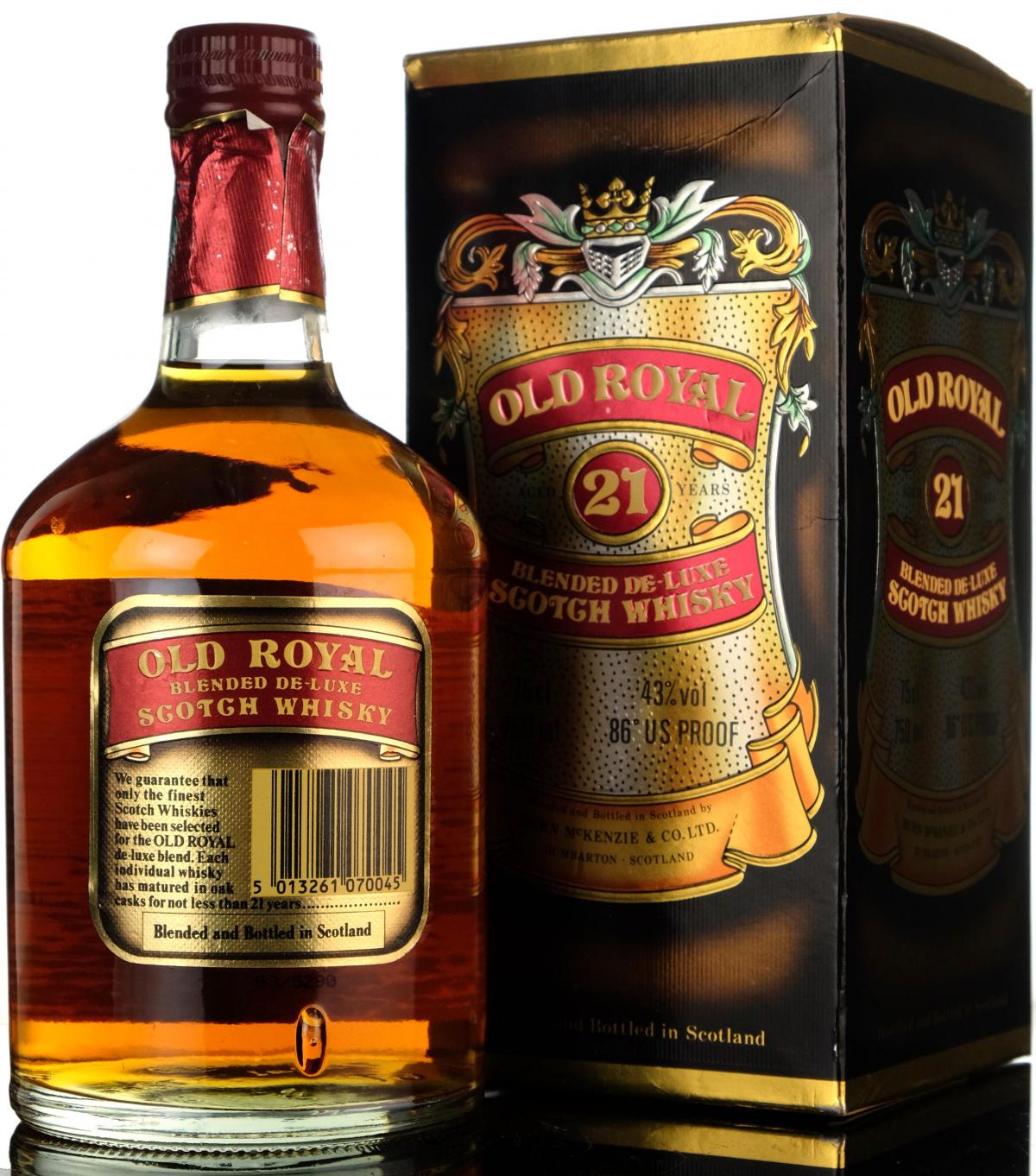 Old Royal 21 Year Old  1980s