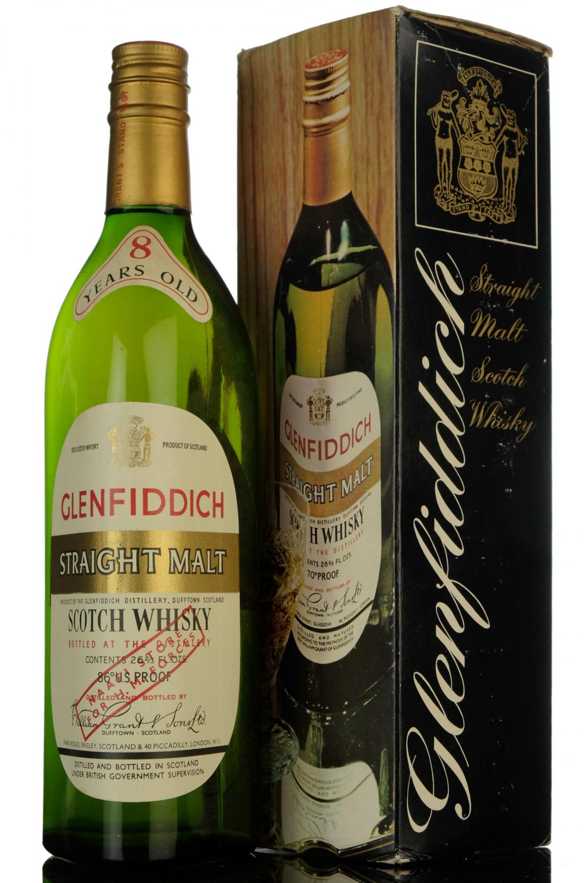 Glenfiddich 8 Naafi Store For Hm Forces 1960s