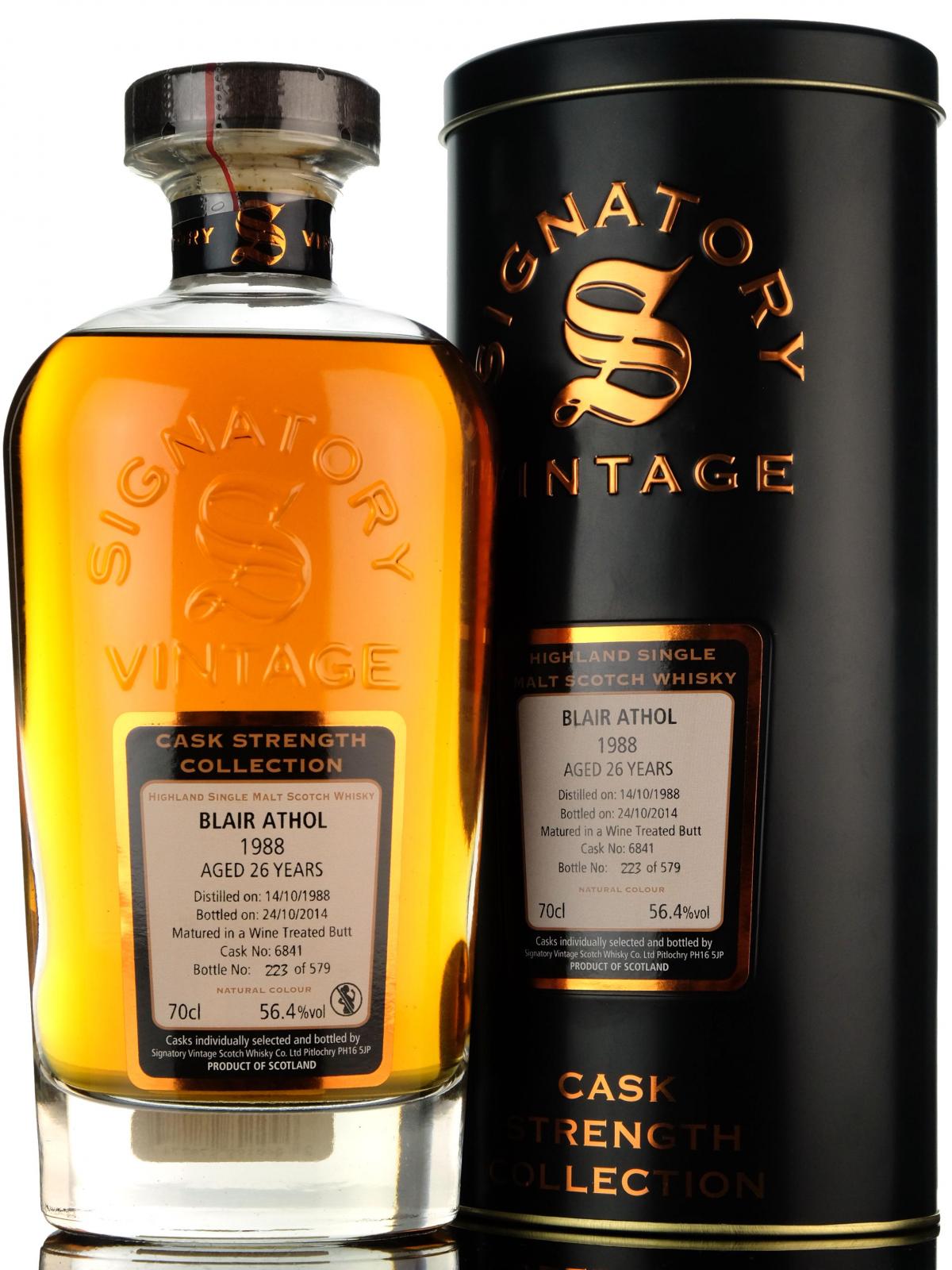 Blair Athol 1988 - 2014 26 Signatory Vintage