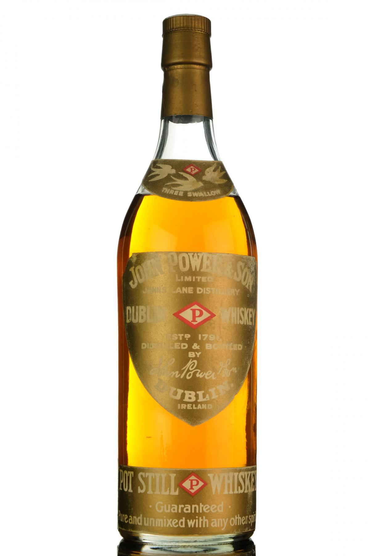 John Power & Son Irish Whiskey - Circa 1950s