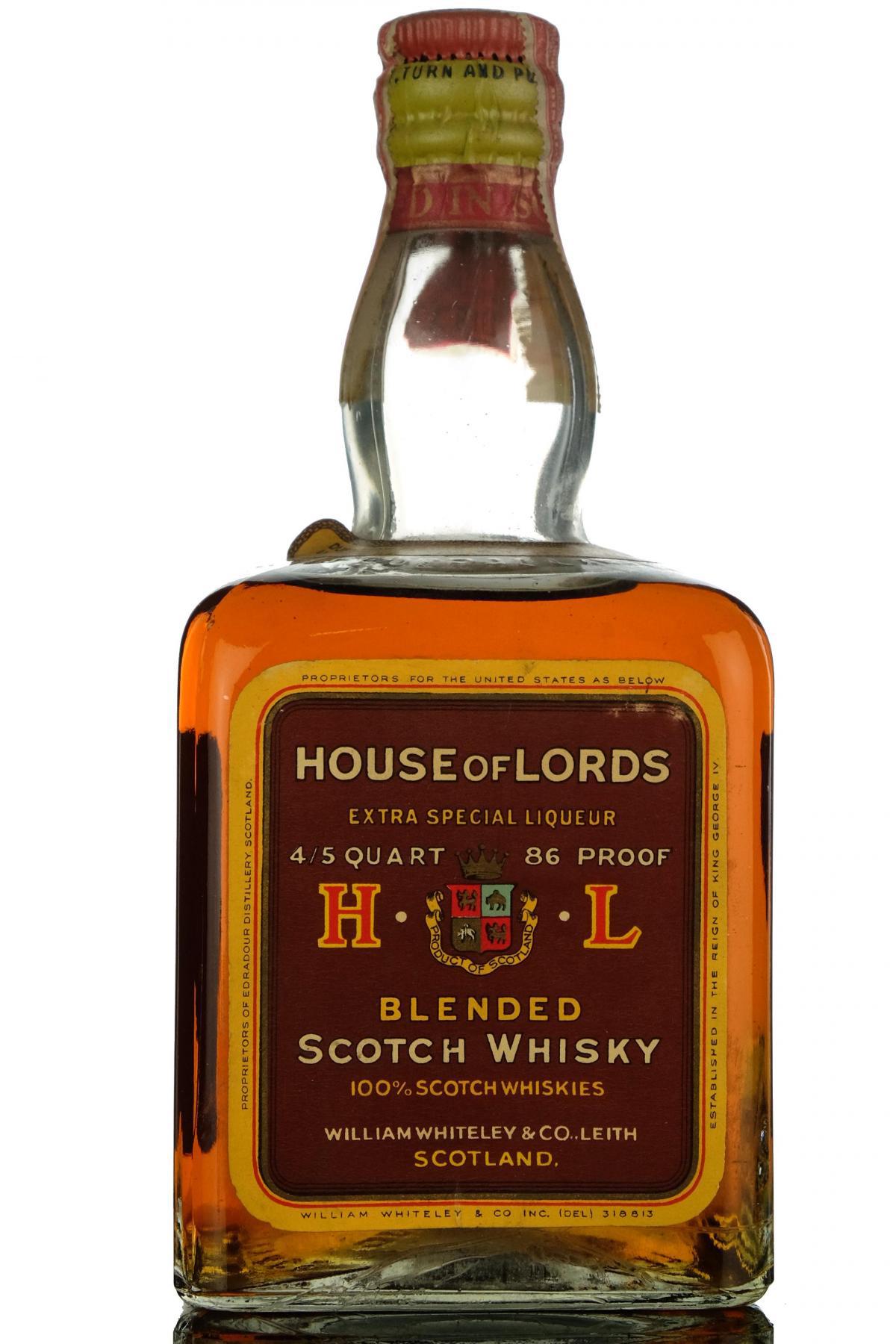 House Of Lords Extra Special Liqueur - Circa 1950 - US Import