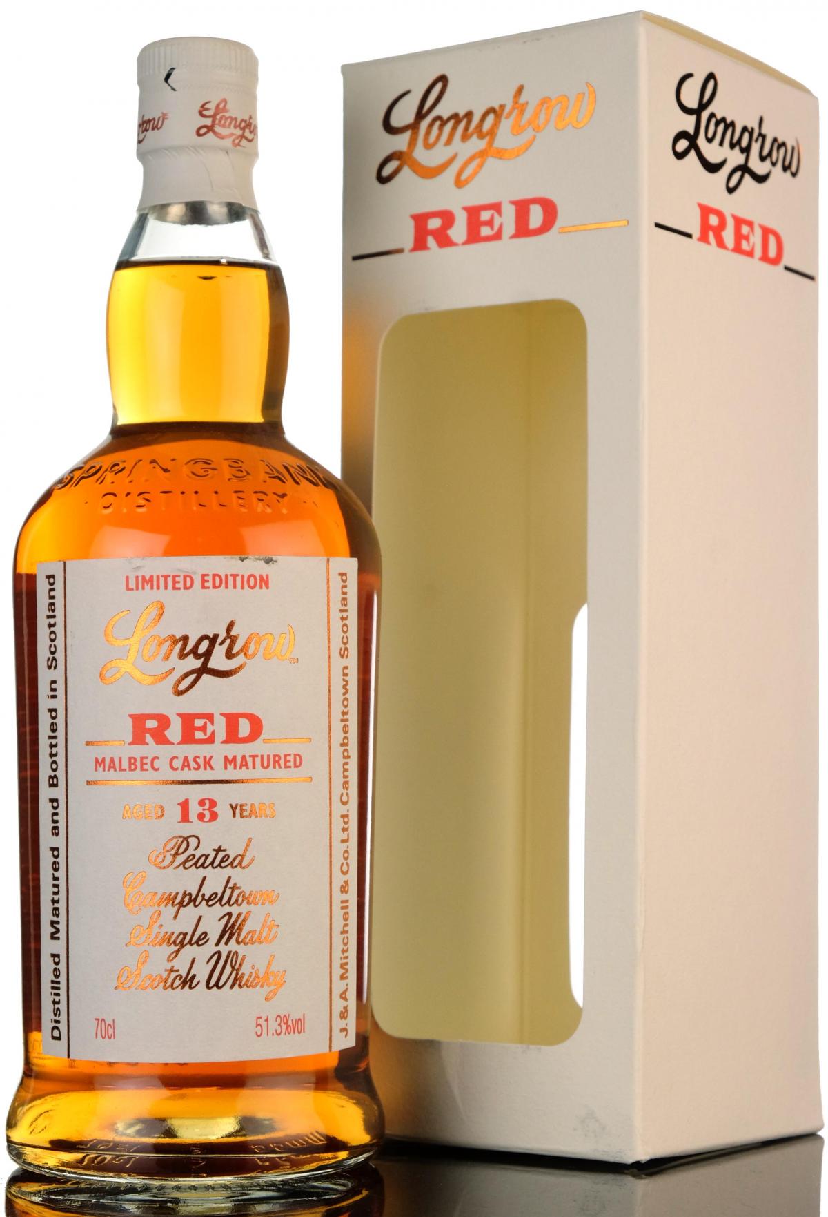 Longrow Red - 13 Year Old - Malbec Cask - 2017 Release