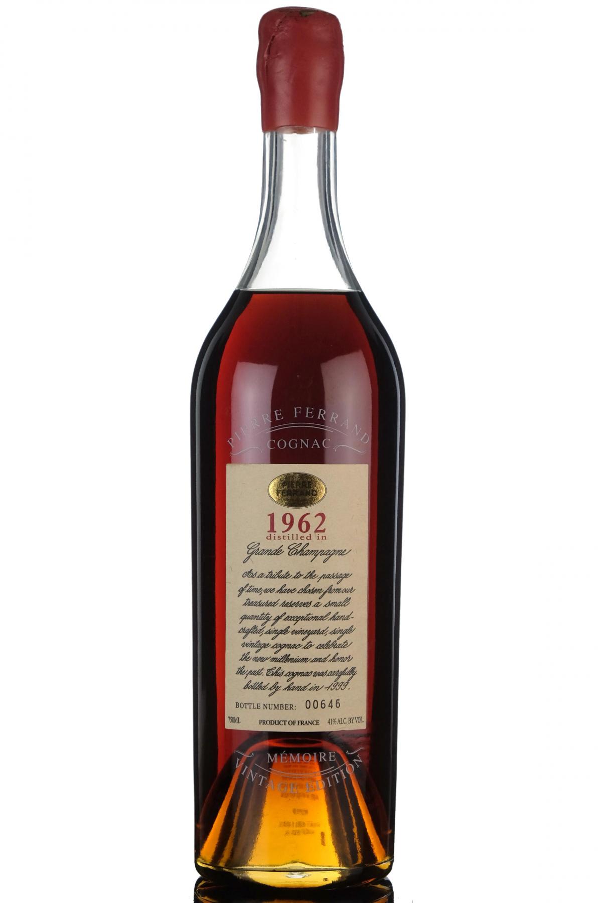 Pierre Ferrand 1962 Grande Champagne Cognac
