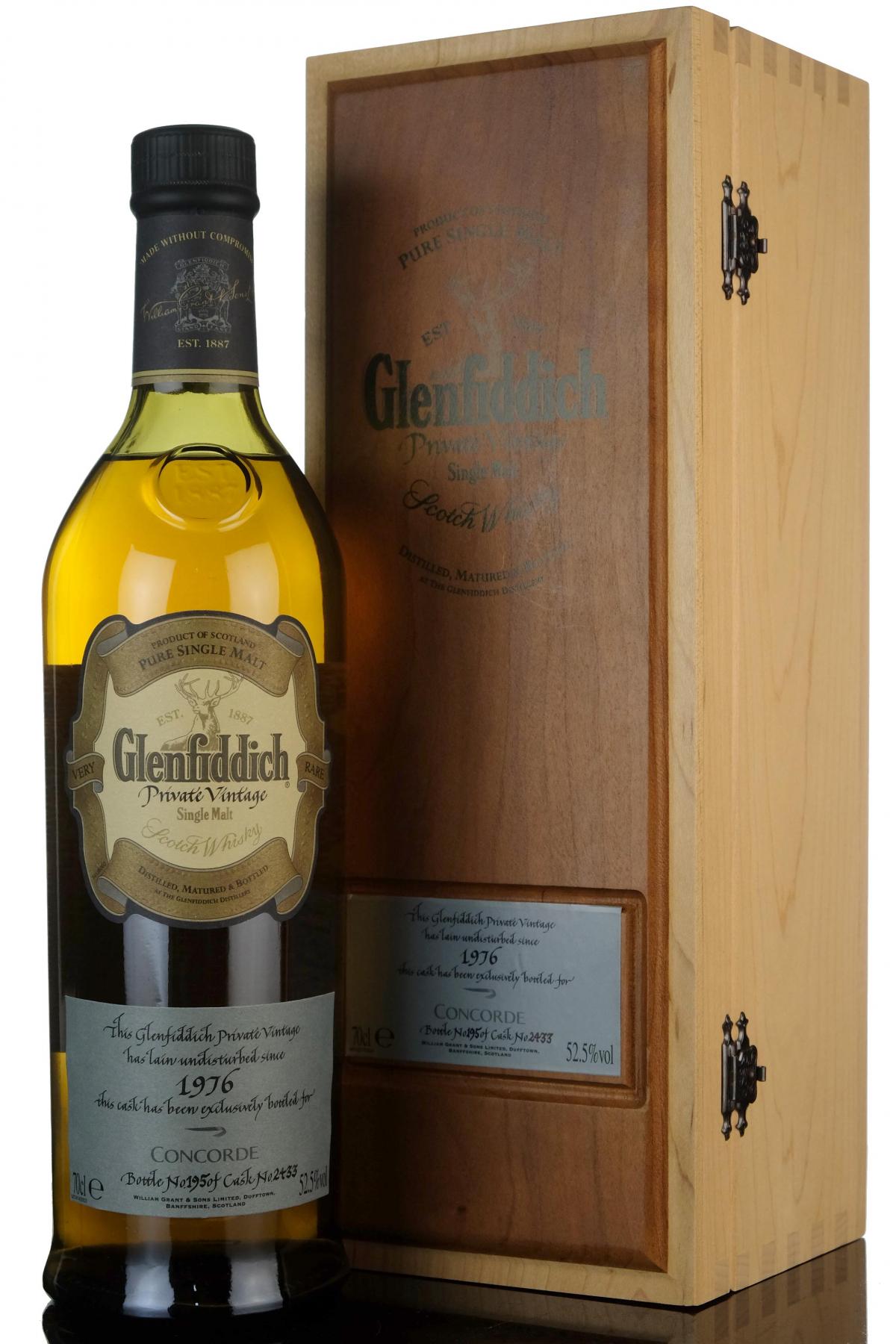 Glenfiddich 1976- Private Vintage - Single Cask 2433 - Concorde