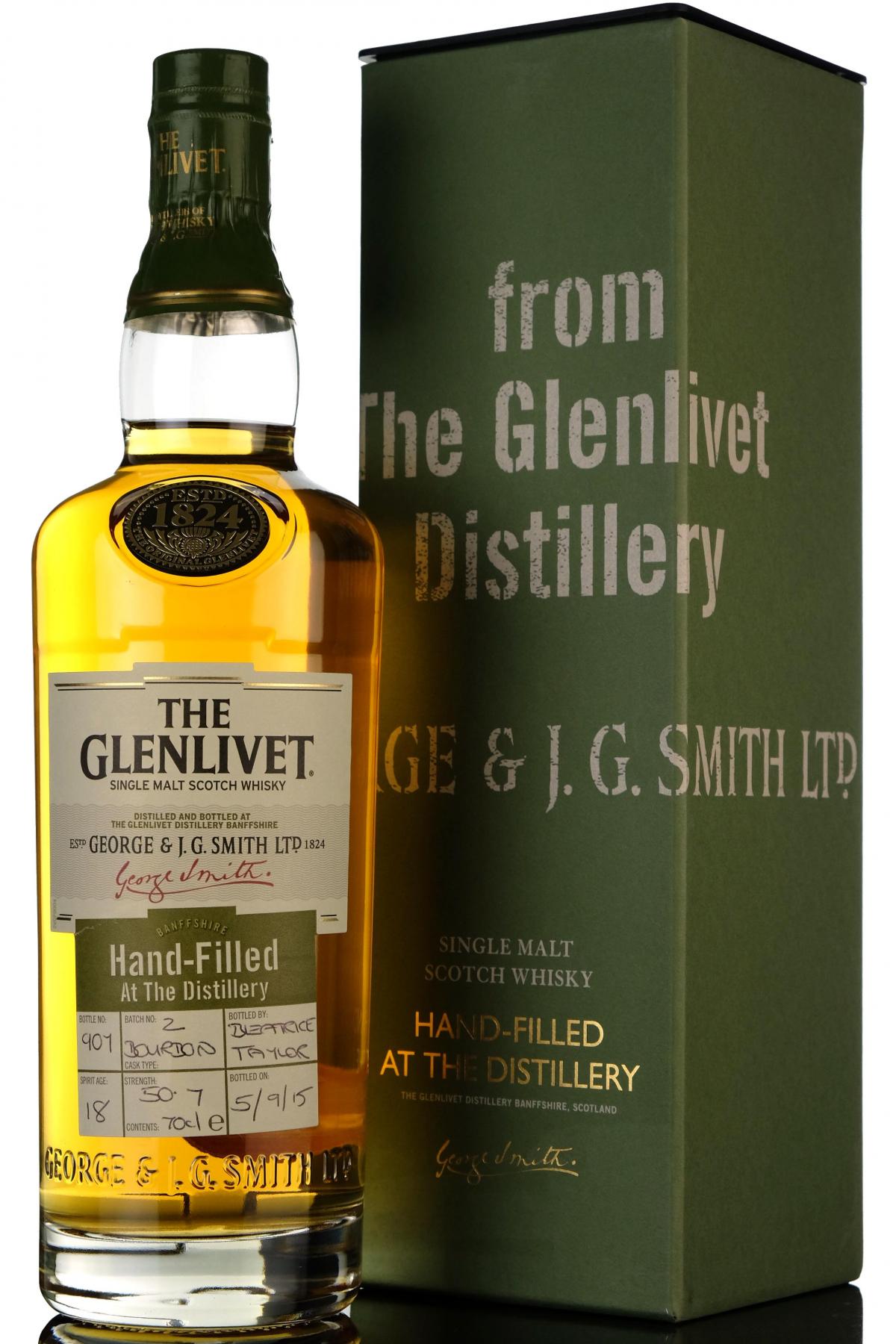 Glenlivet 18 Hand Filled Batch 2 2015