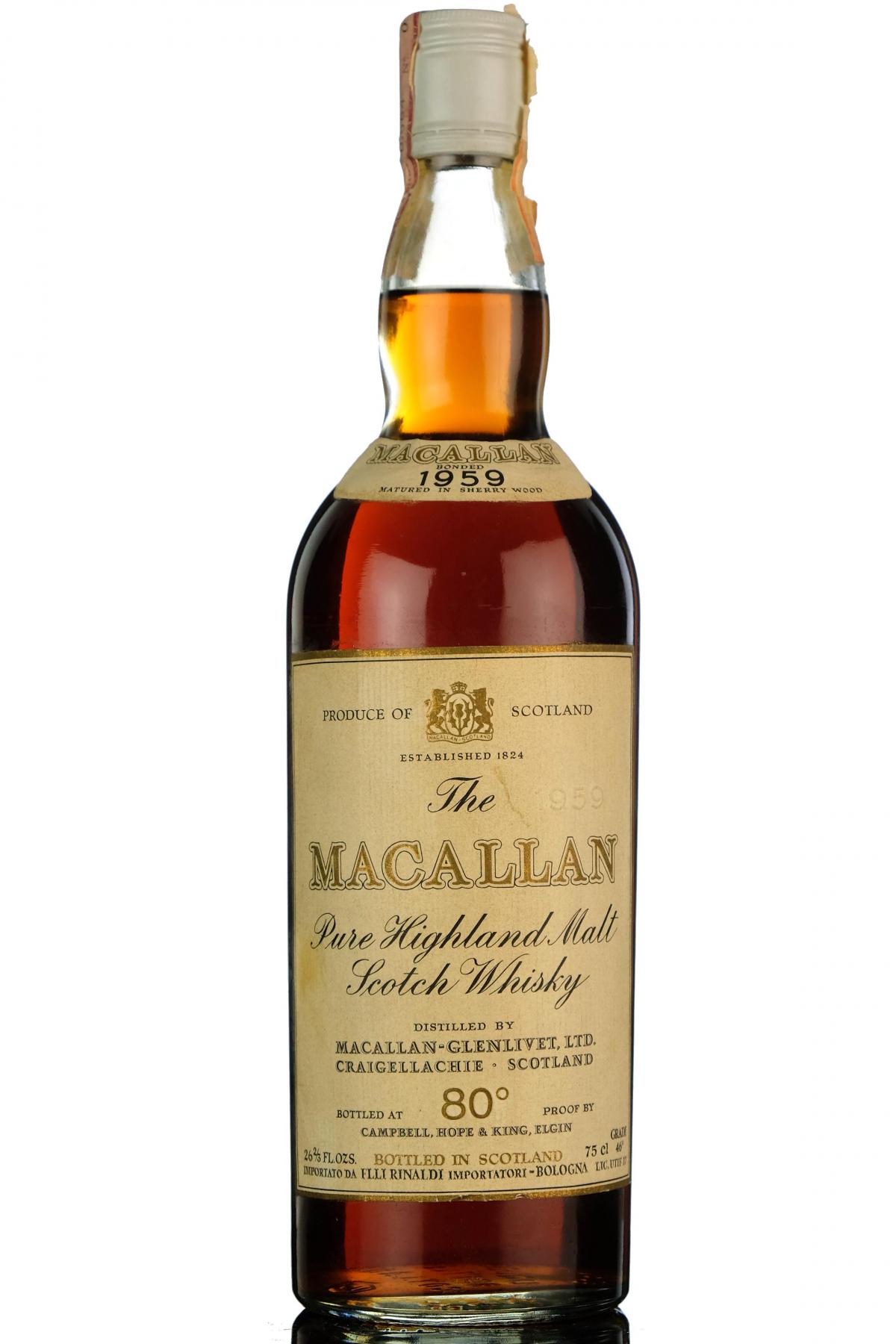 Macallan 1959 - Campbell Hope & King - Rinaldi Import