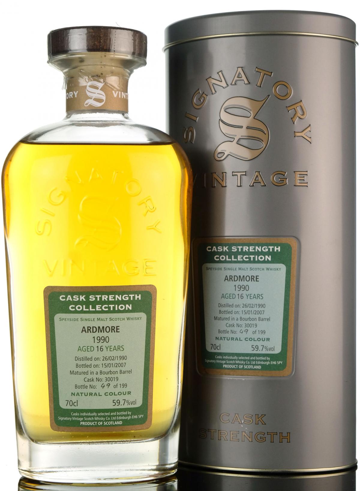 Ardmore 1990 - 2007 16 Signatory Vintage