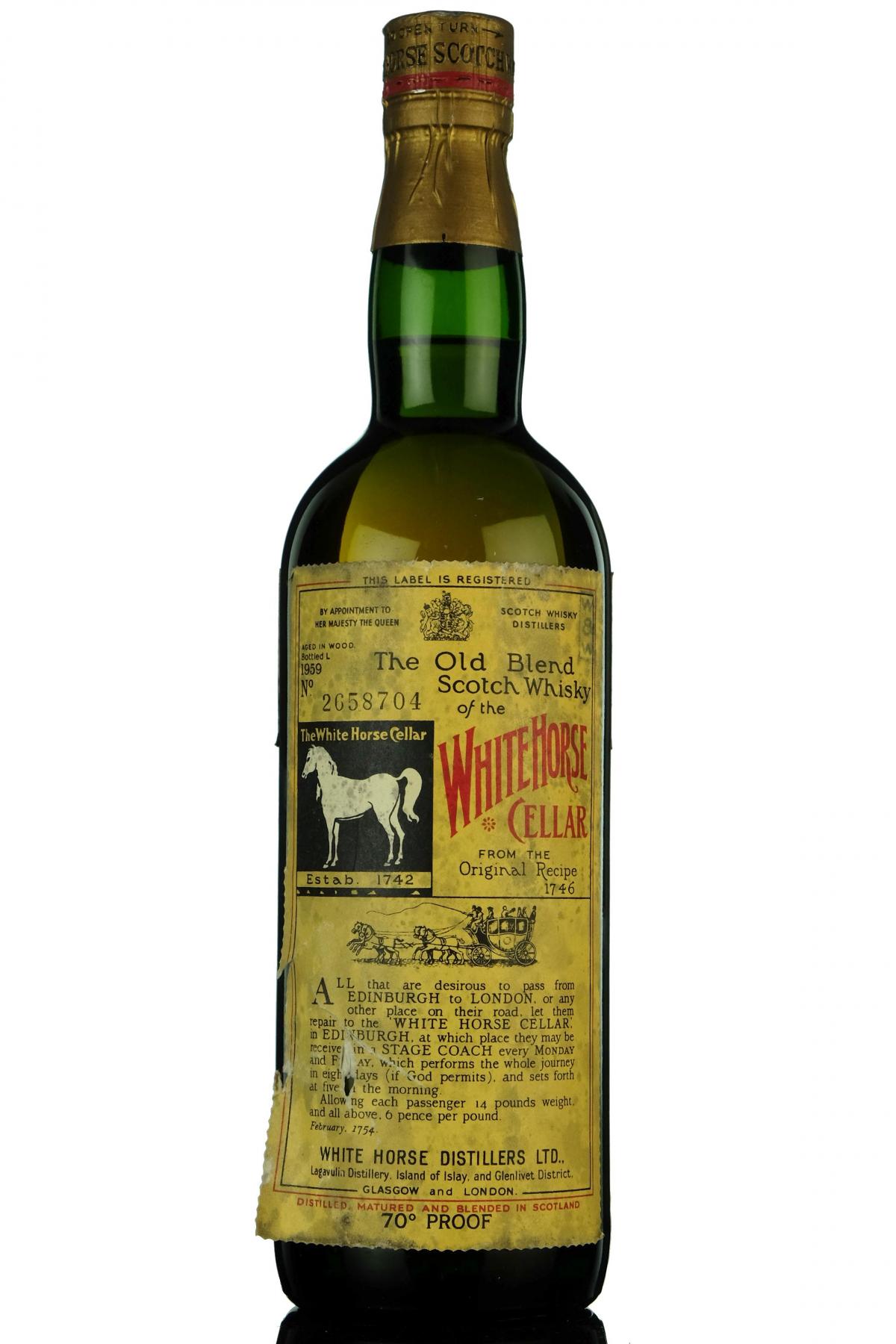 White Horse - Bottled 1959