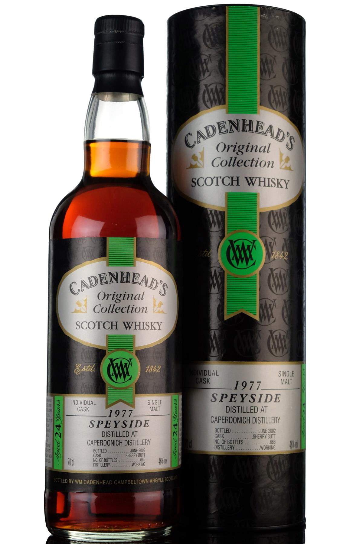 Caperdonich 19772002 24 Year Old Cadenheads Original Collection