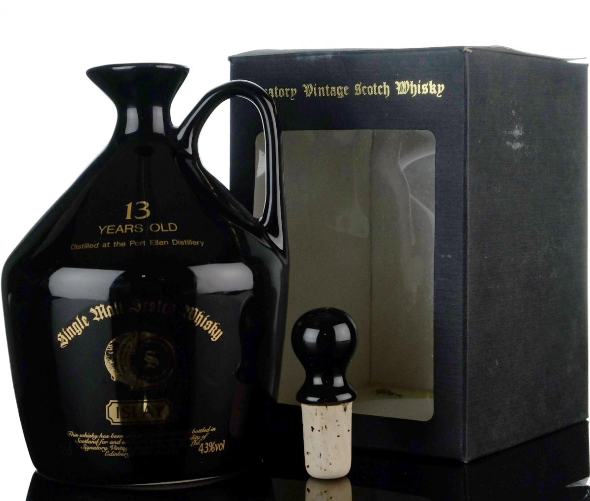 Port Ellen 13 Year Old - Signatory Vintage Ceramic Decanter