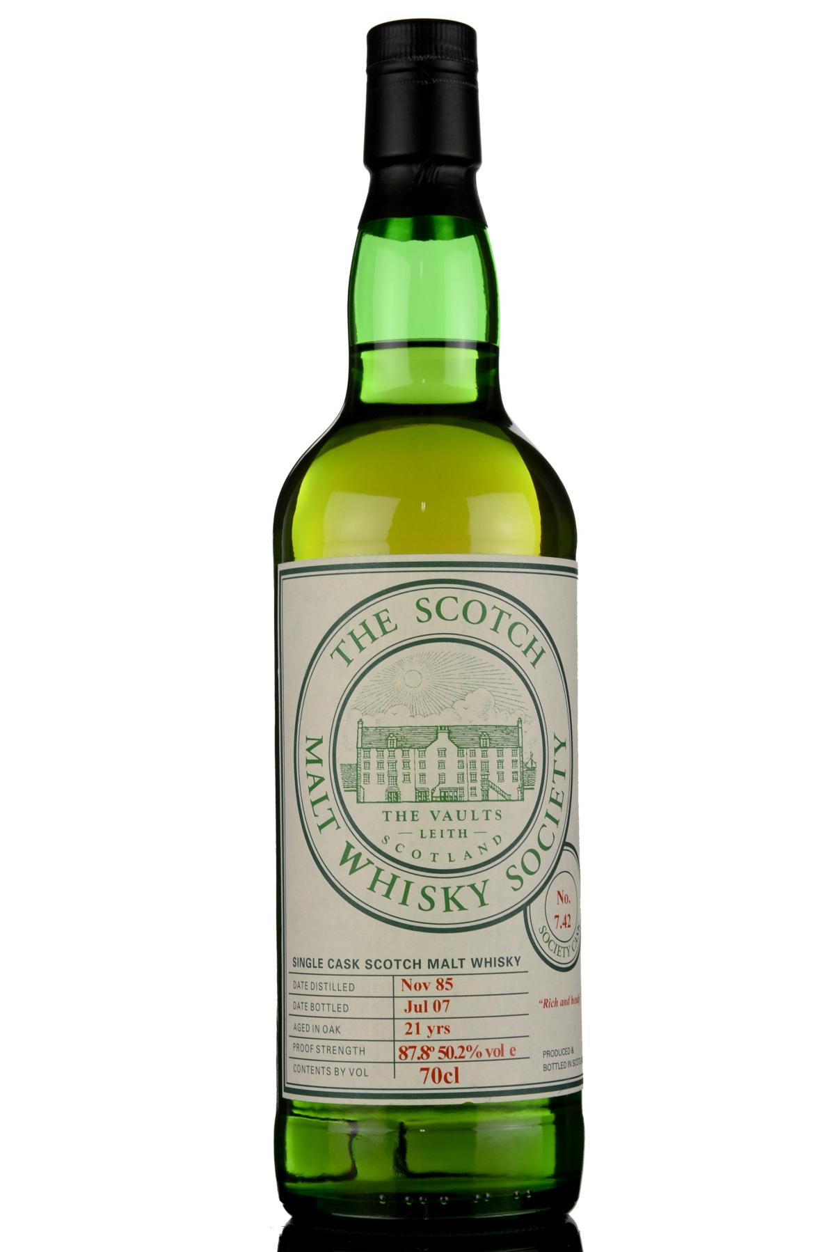 Longmorn 1985-2007 - 21 Year Old - SMWS 7.42