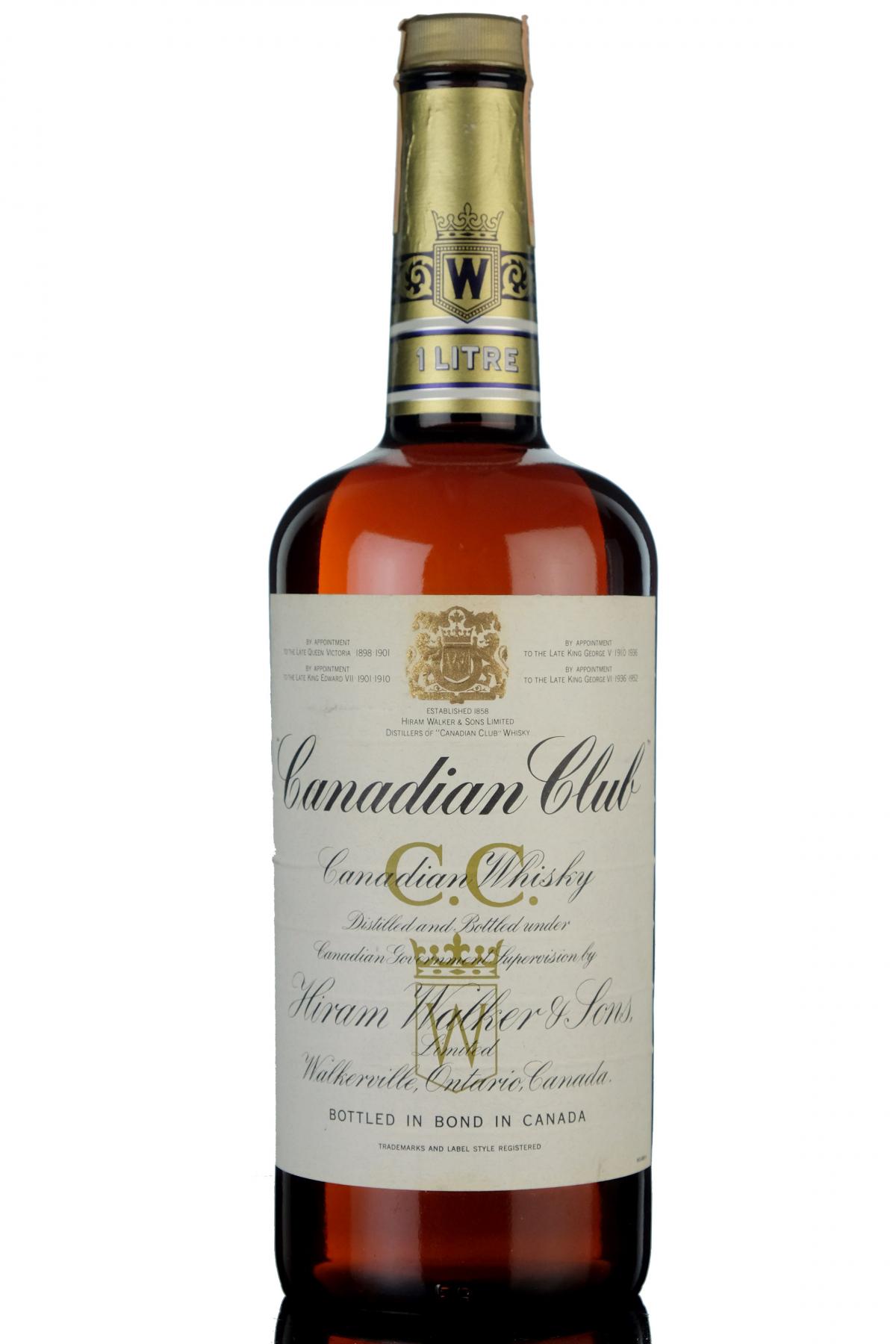 Canadian Club 1976 - Canadian Whiskey - 1 Litre