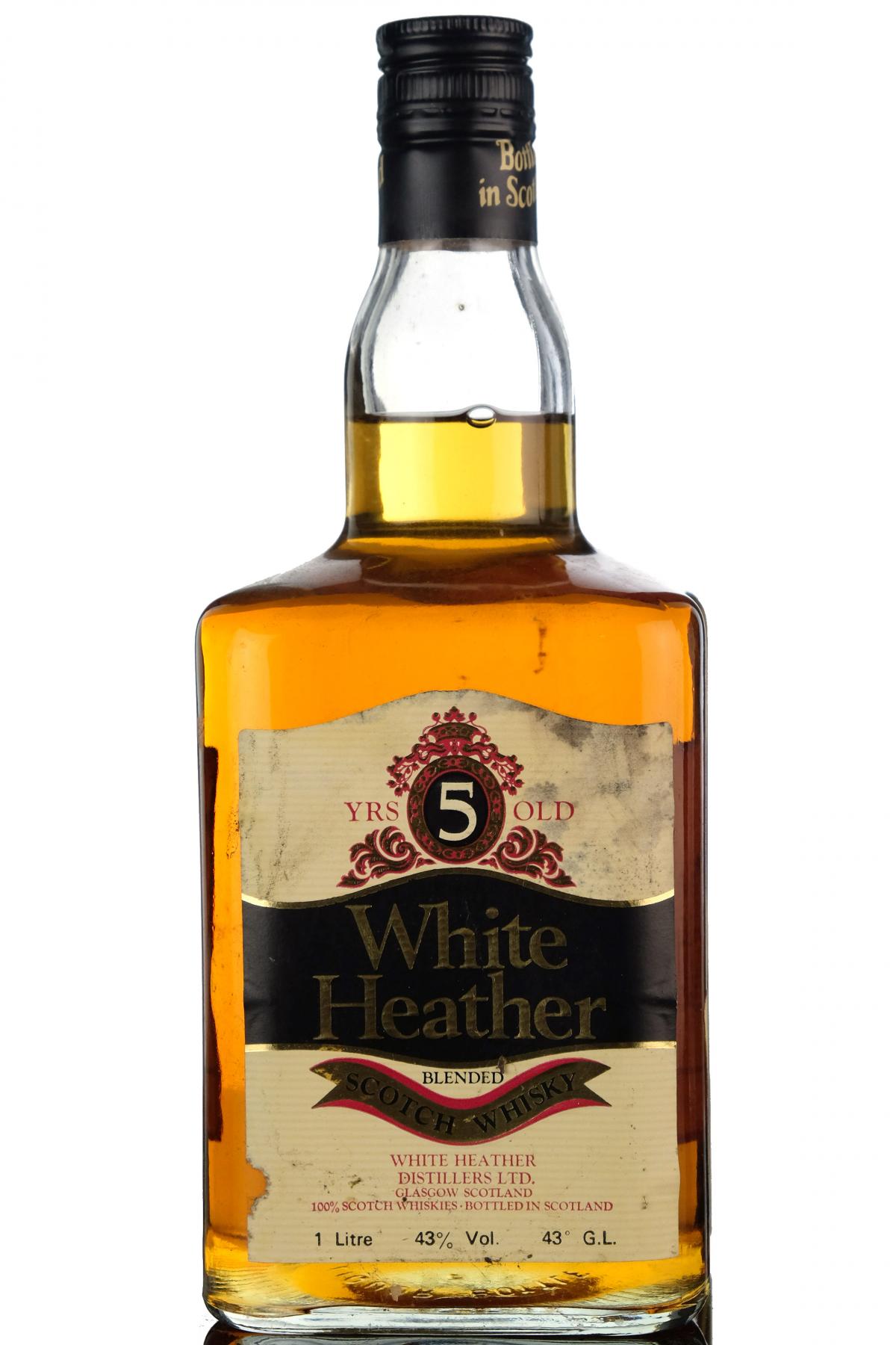 White Heather 5 Year Old - 1 Litre