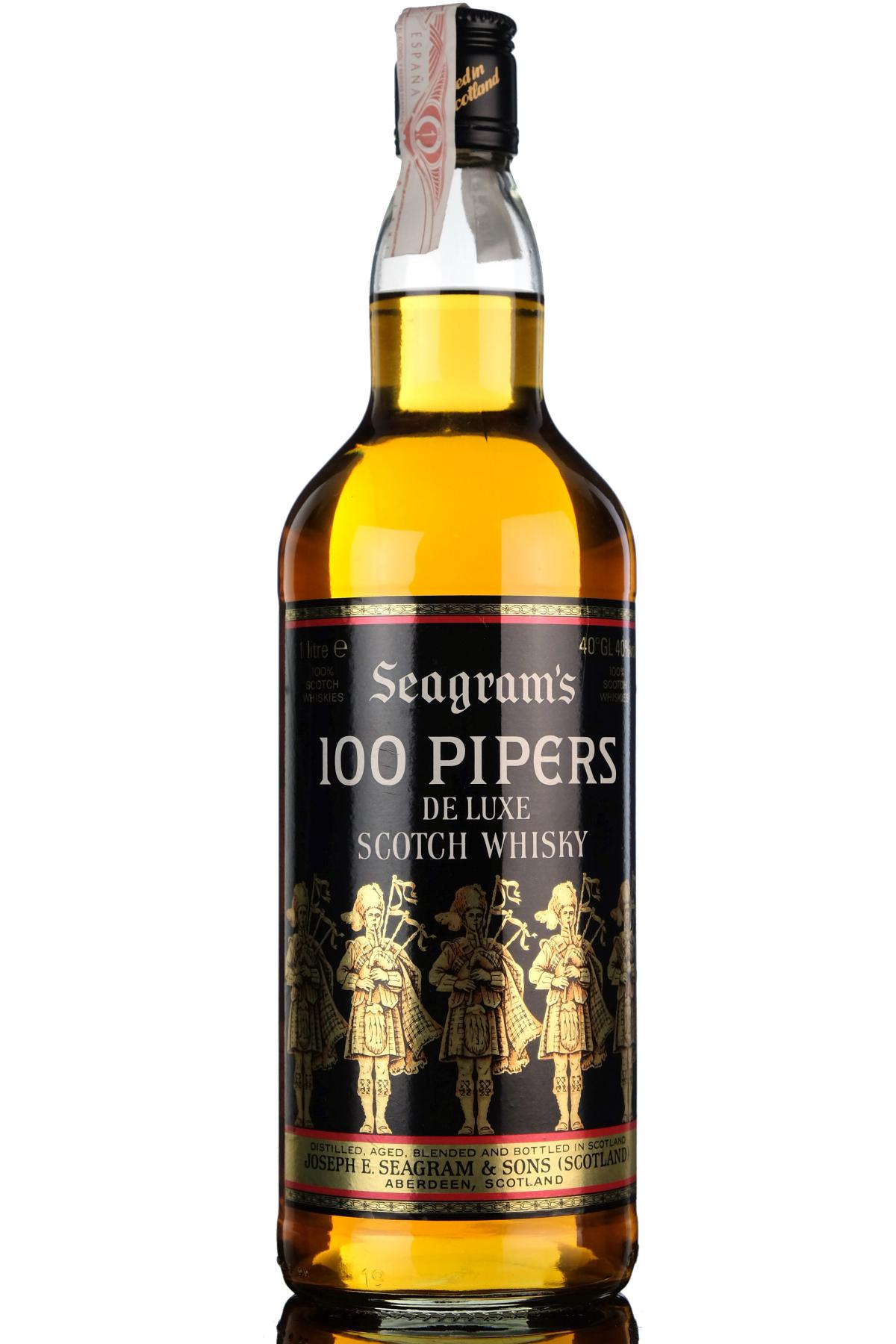 Seagrams 100 Pipers - 1 Litre