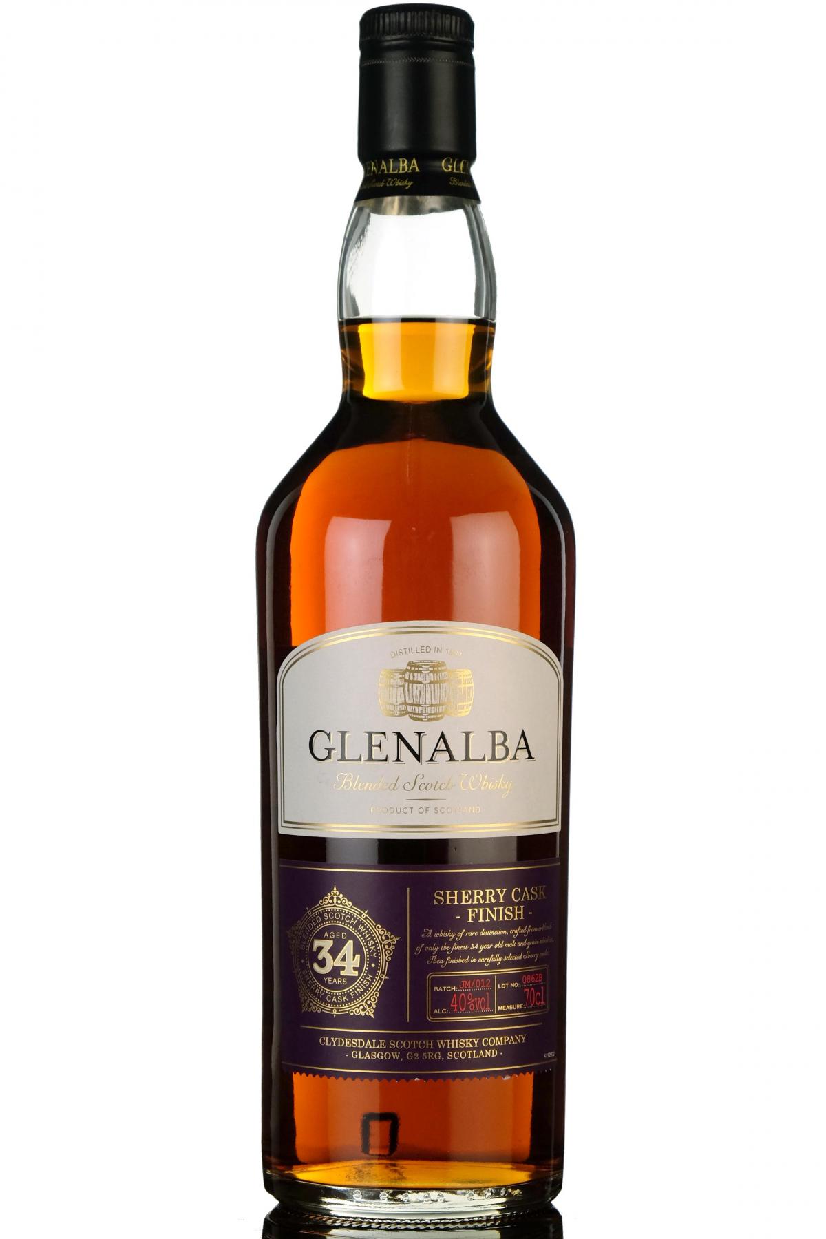 Glenalba 34 Year Old - Sherry Cask